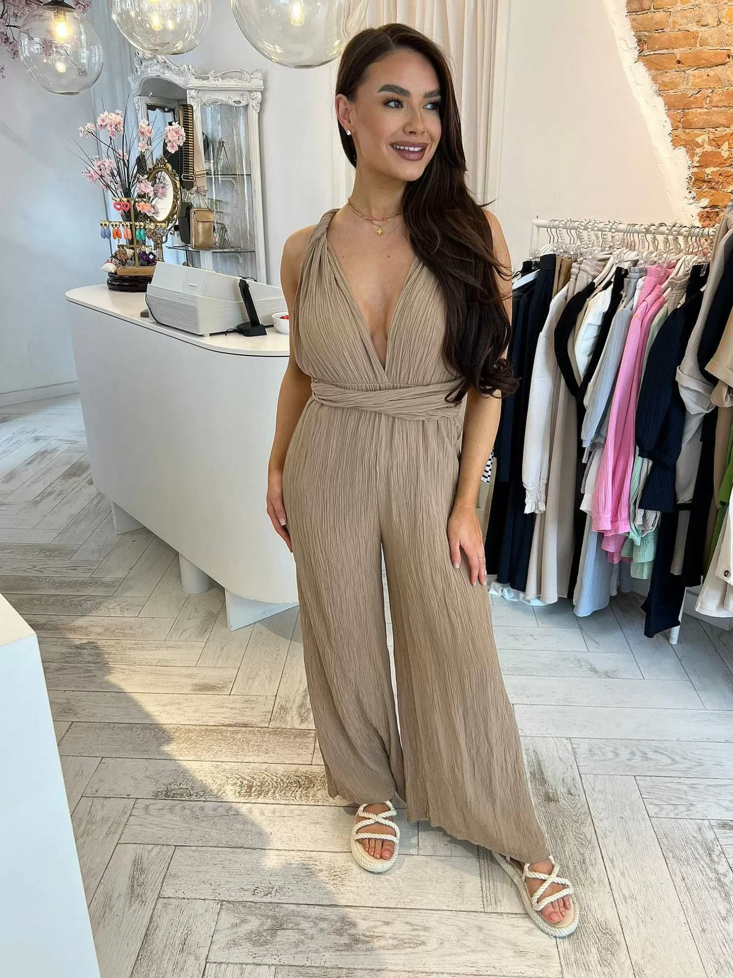 LOF Boutique Jumpsuits>Annabel Jumpsuit Camel