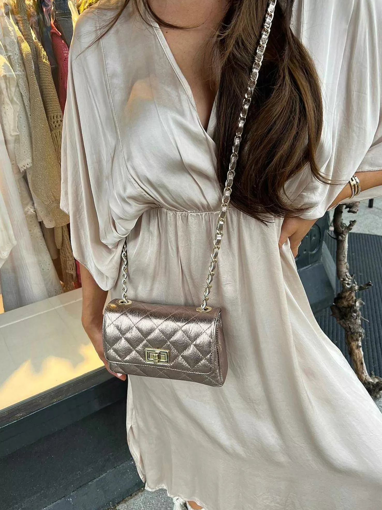 LOF Boutique Tassen>Audrey Bag Small Brons