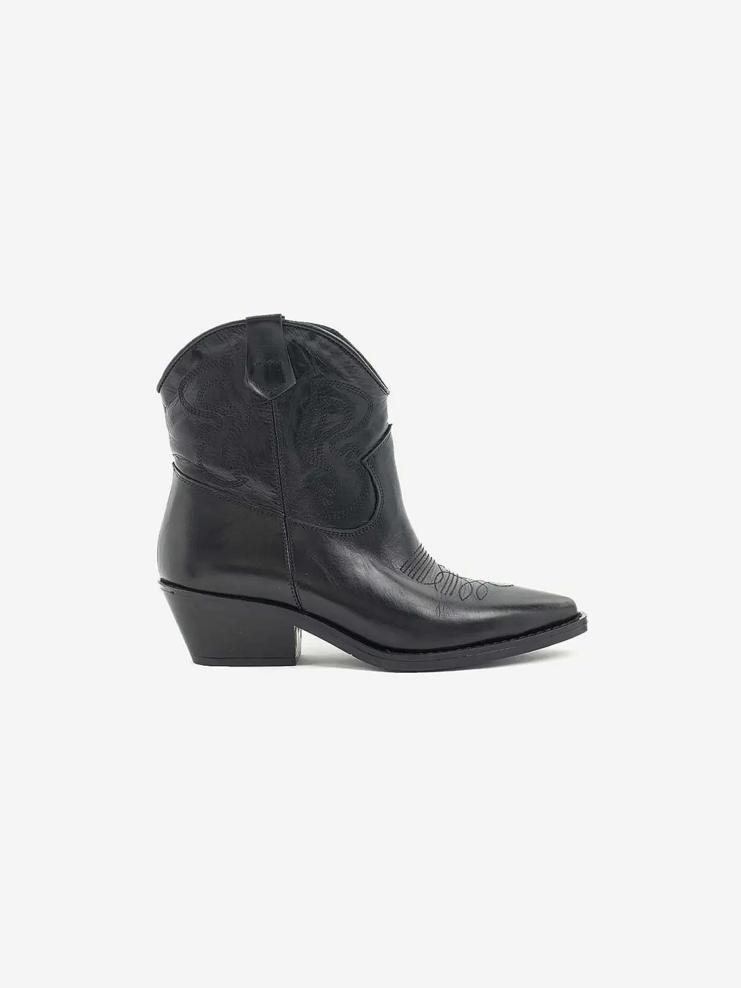 LOF Boutique Laarzen>Babouche Anouk Western Boots Black