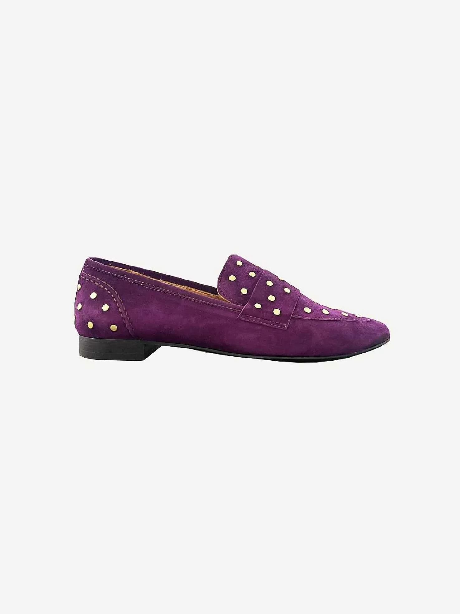 LOF Boutique Loafers>Babouche Loafers Studs Dark Purple