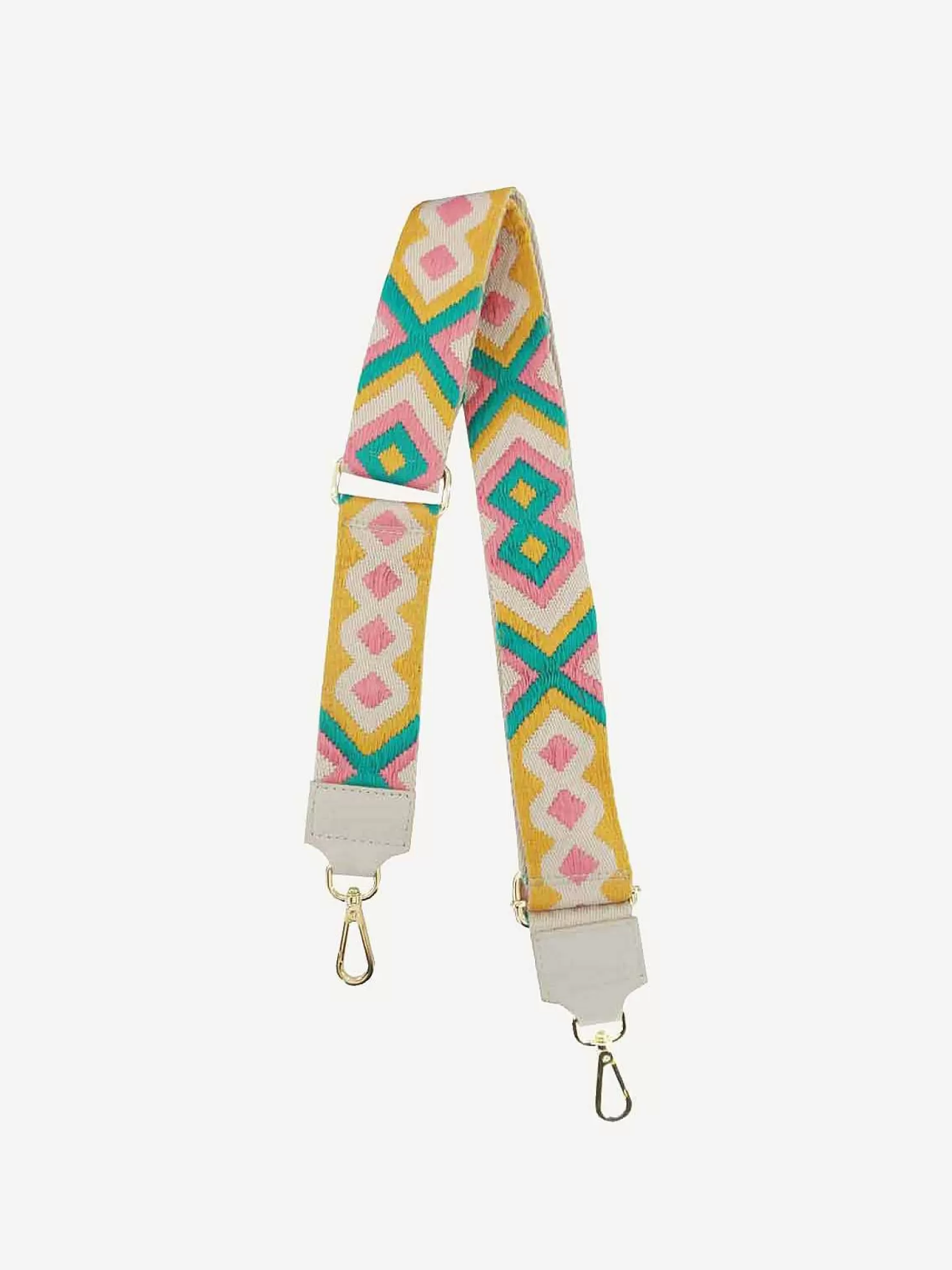 LOF Boutique Riemen>Bag Strap Aztec Pink & Green
