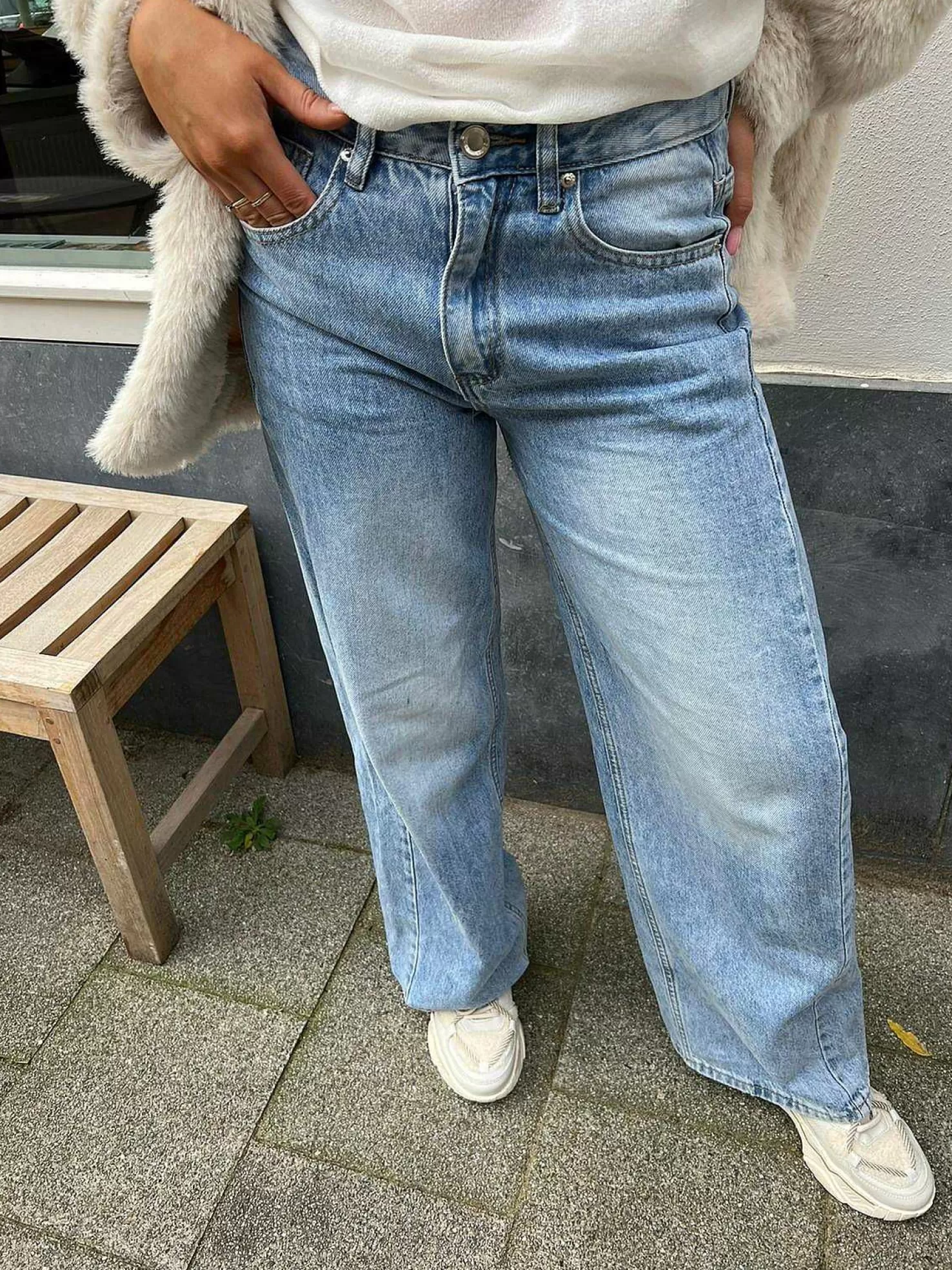 LOF Boutique Broeken>Baggy Wide Fit Jeans