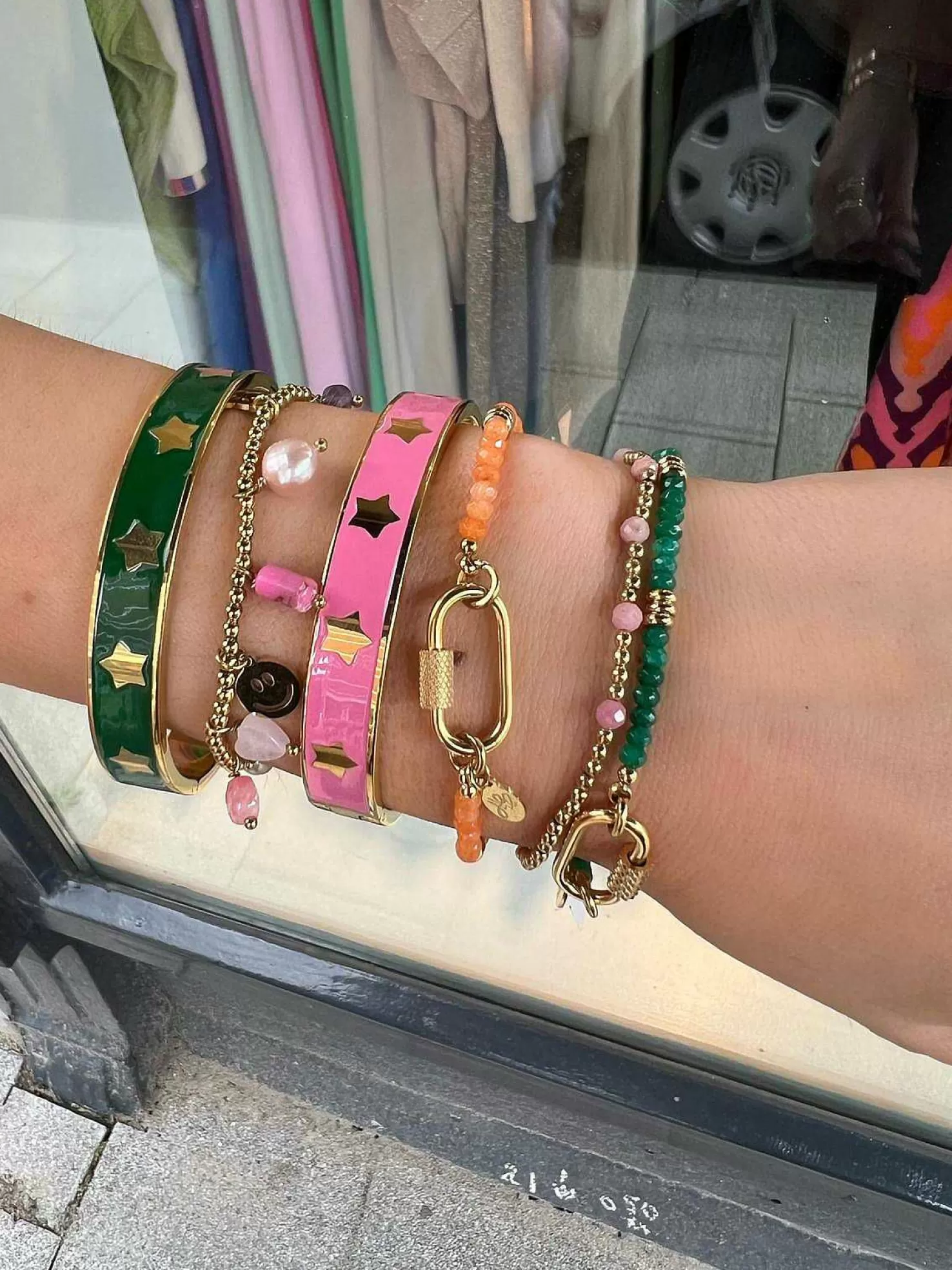 LOF Boutique Armbanden>Bangle Bracelet Green