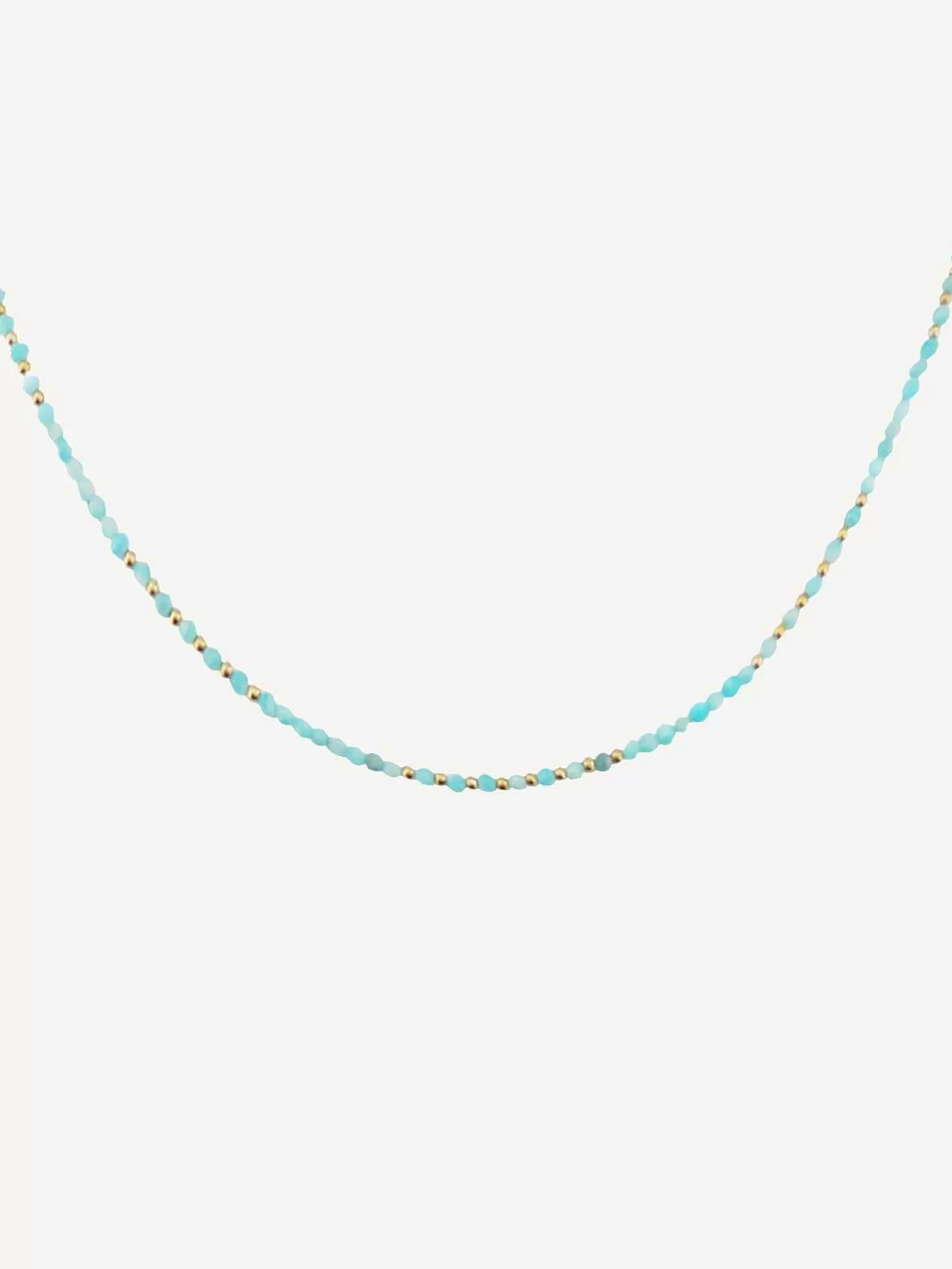 LOF Boutique Kettingen>Beads Necklace Blue & Gold