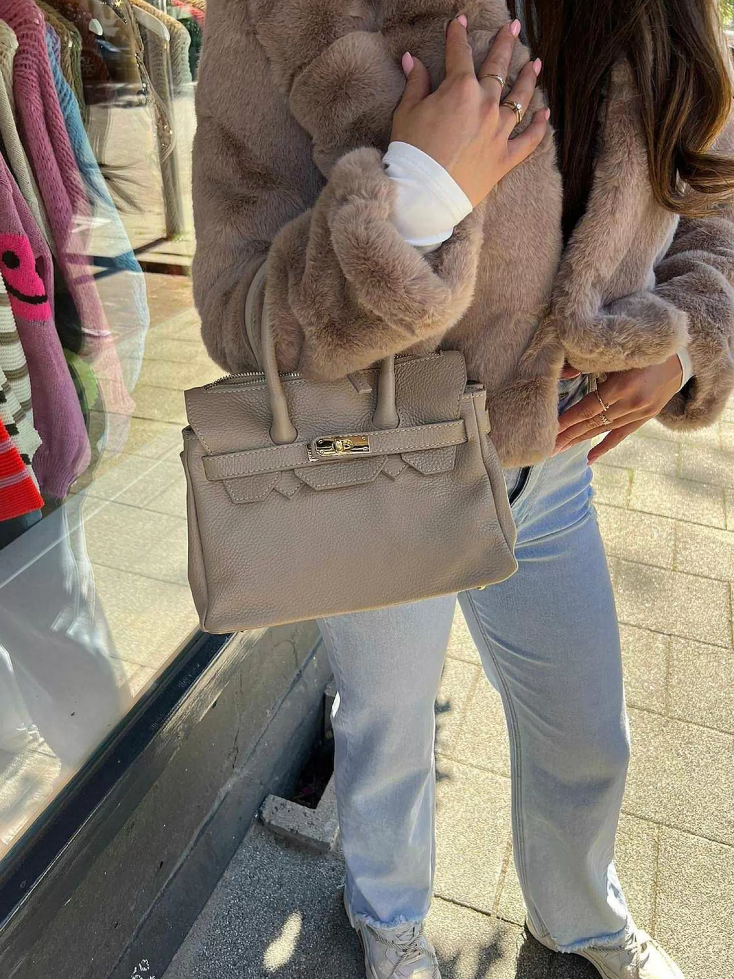 LOF Boutique Tassen>Birdie Classic Bag Taupe