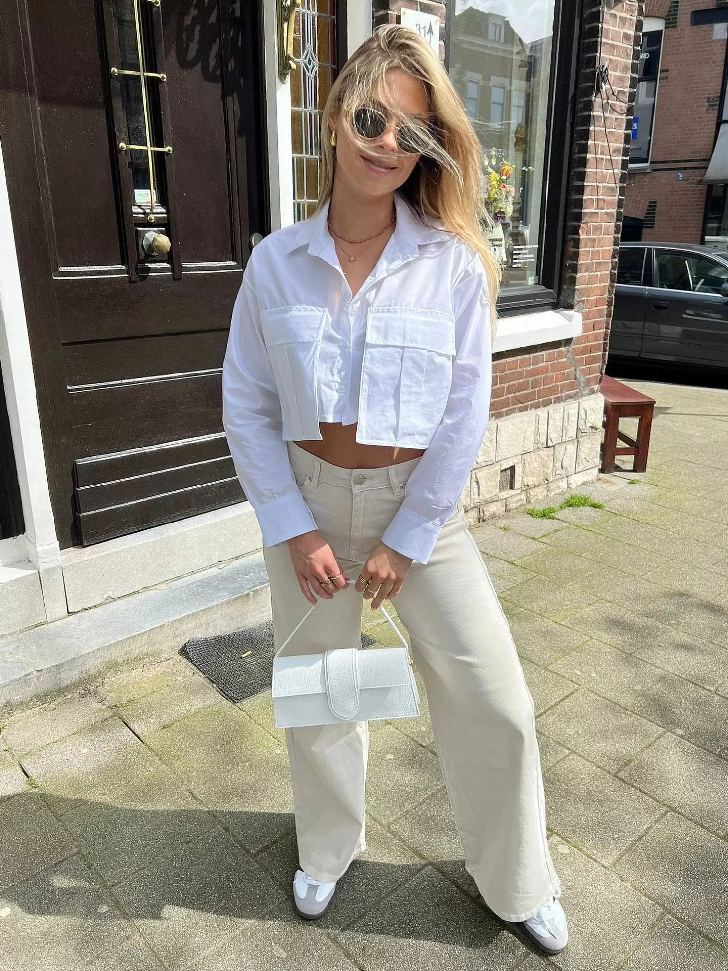 LOF Boutique Tops & Blousjes>Bodhi Cropped Blouse White