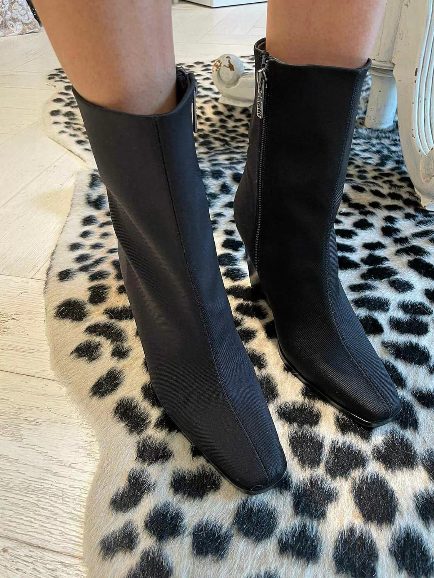 LOF Boutique Laarzen>Bronx Maliboo Textured Heels Black