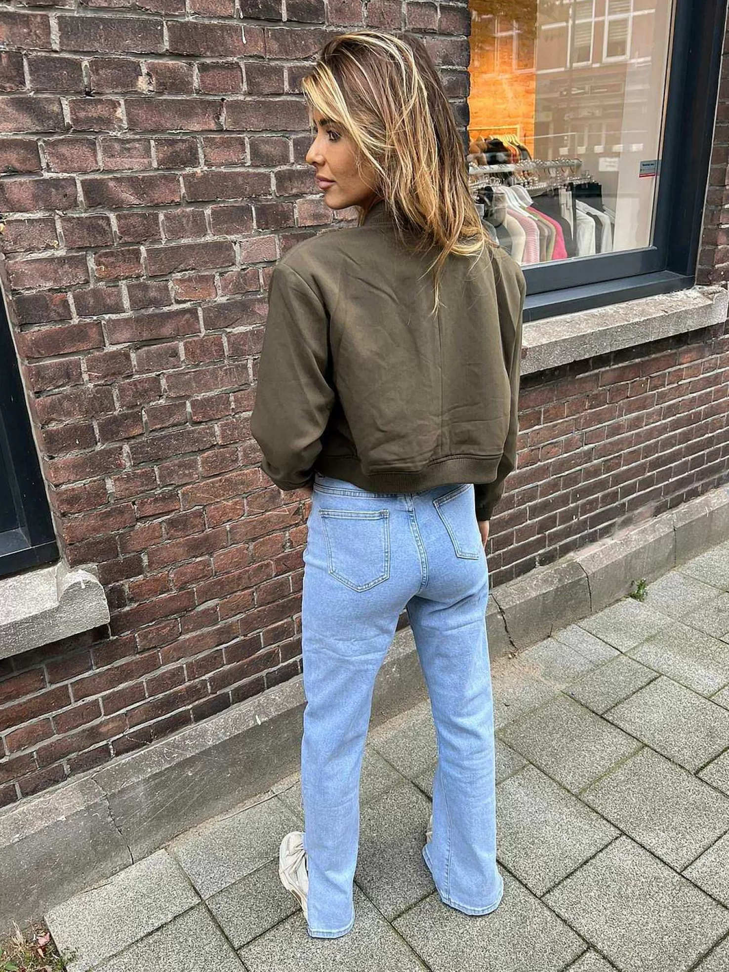 LOF Boutique Jassen>Brooke Cropped Jacket Army