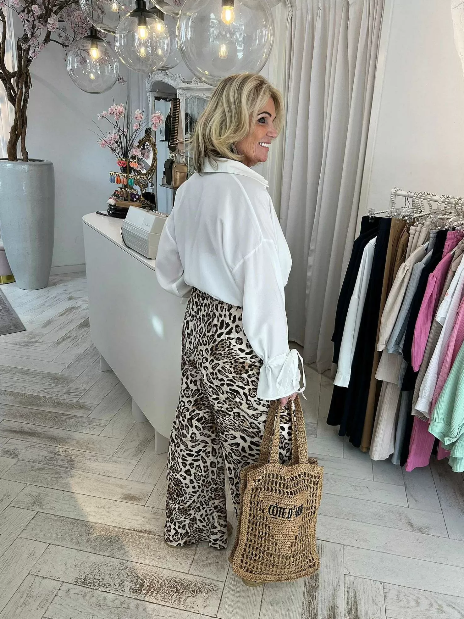 LOF Boutique Broeken>Cato Loose Fit Pants Leo