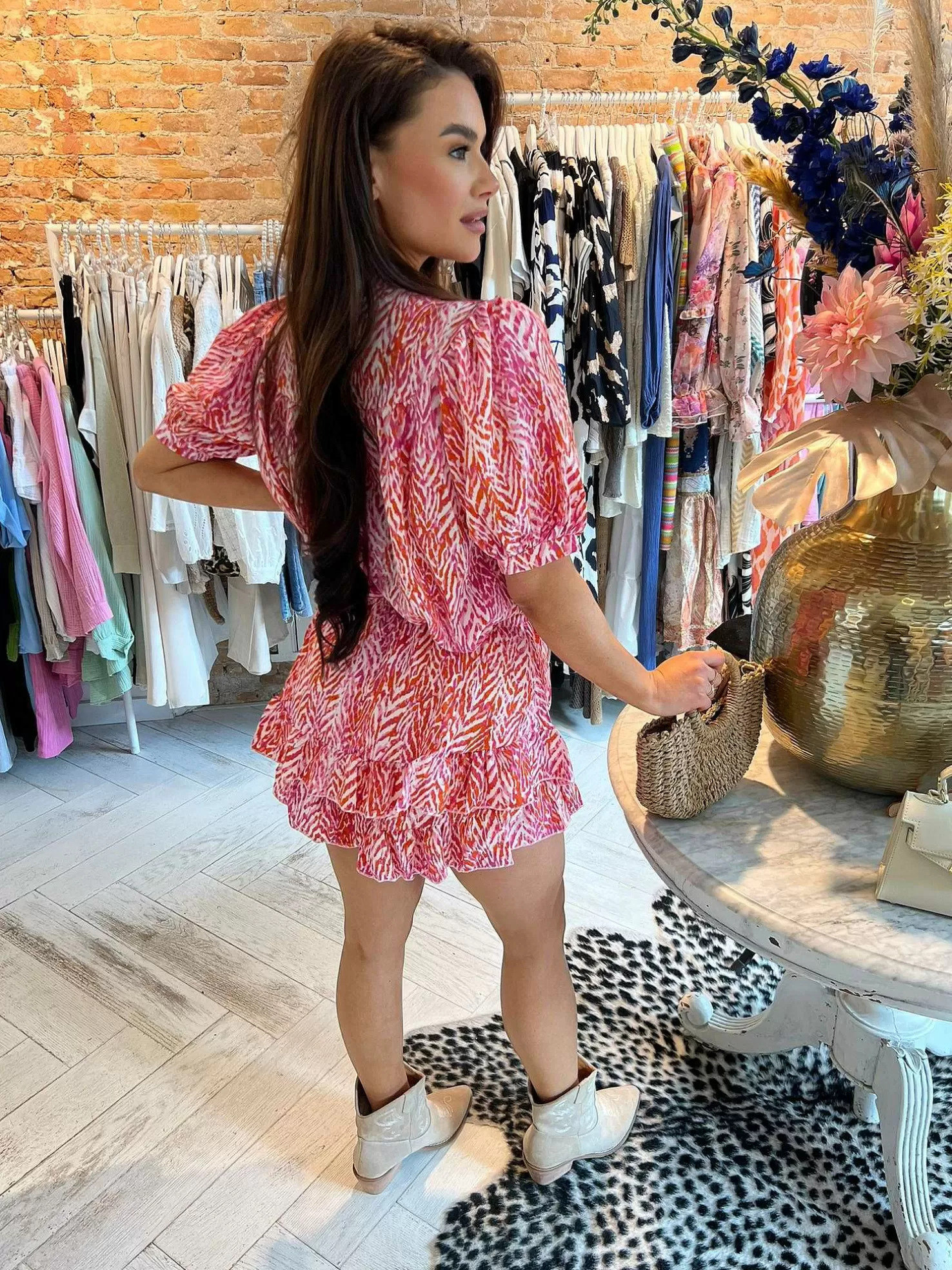 LOF Boutique Sets>Cato Ruffle Set Pink