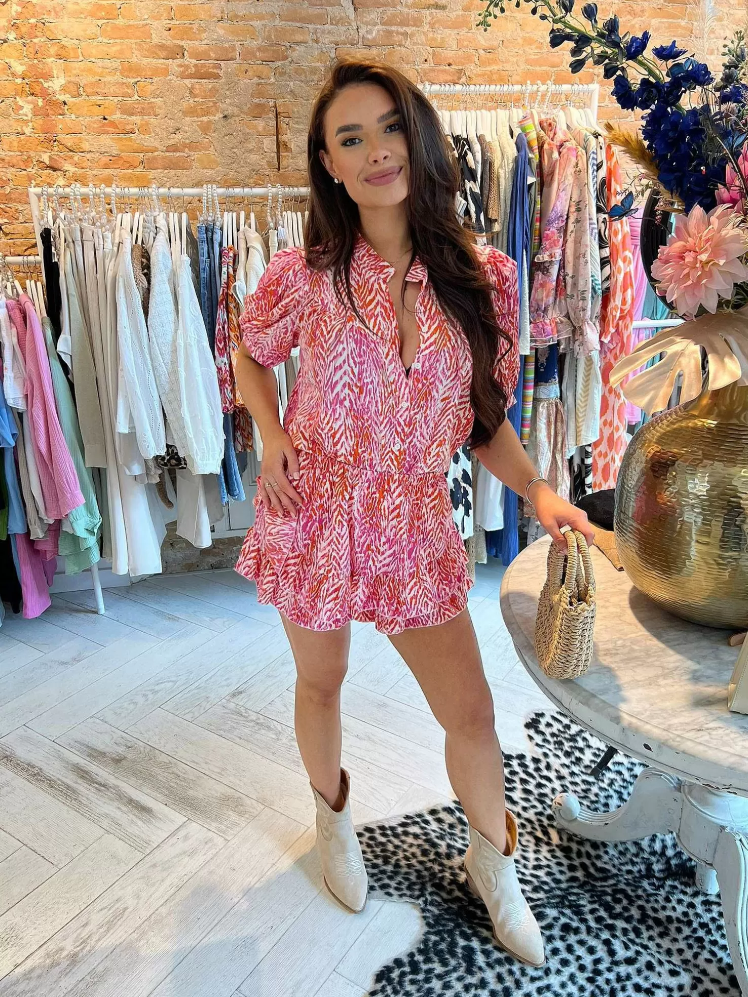 LOF Boutique Sets>Cato Ruffle Set Pink