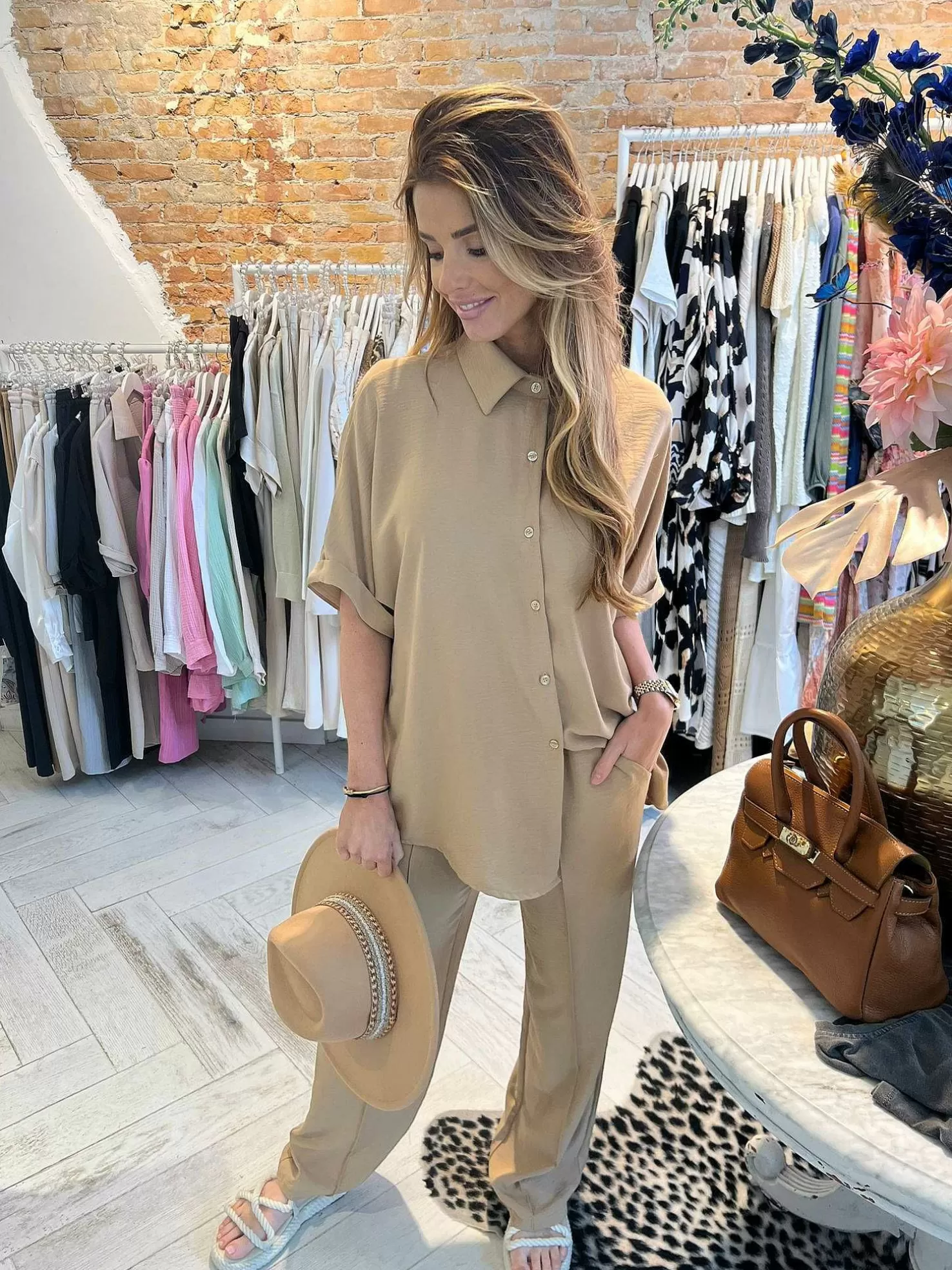 LOF Boutique Sets>Dani 2 Delig Set Camel