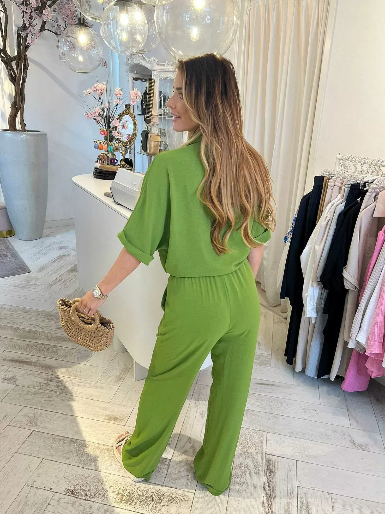 LOF Boutique Sets>Dani 2 Delig Set Lime Green