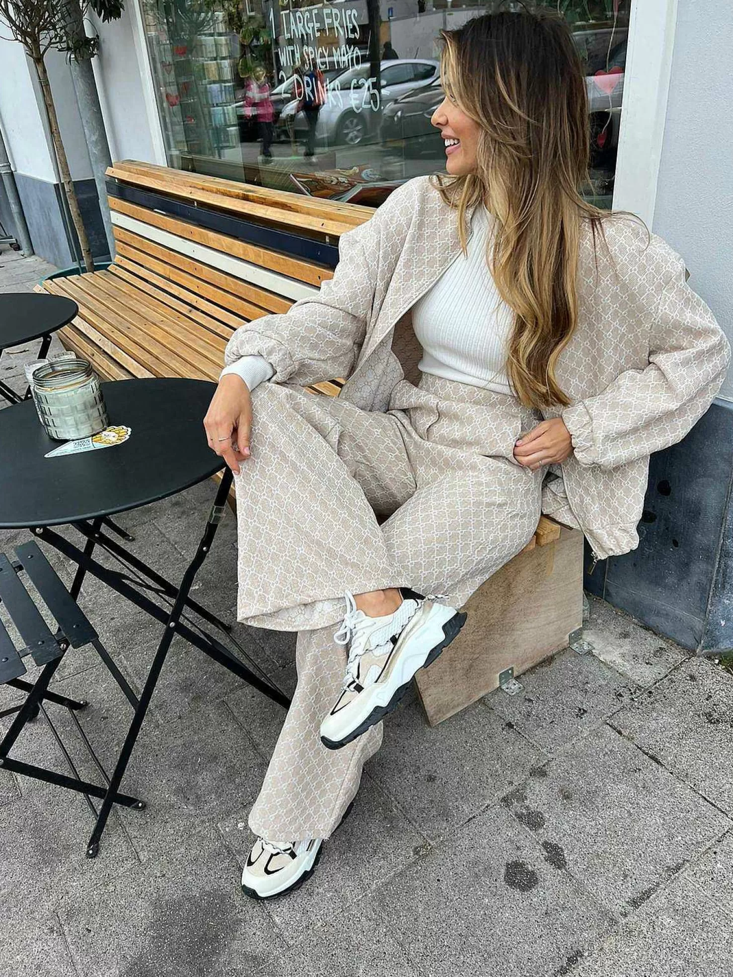 LOF Boutique Sneakers>Dwrs Bonney Sneakers Off White & Black