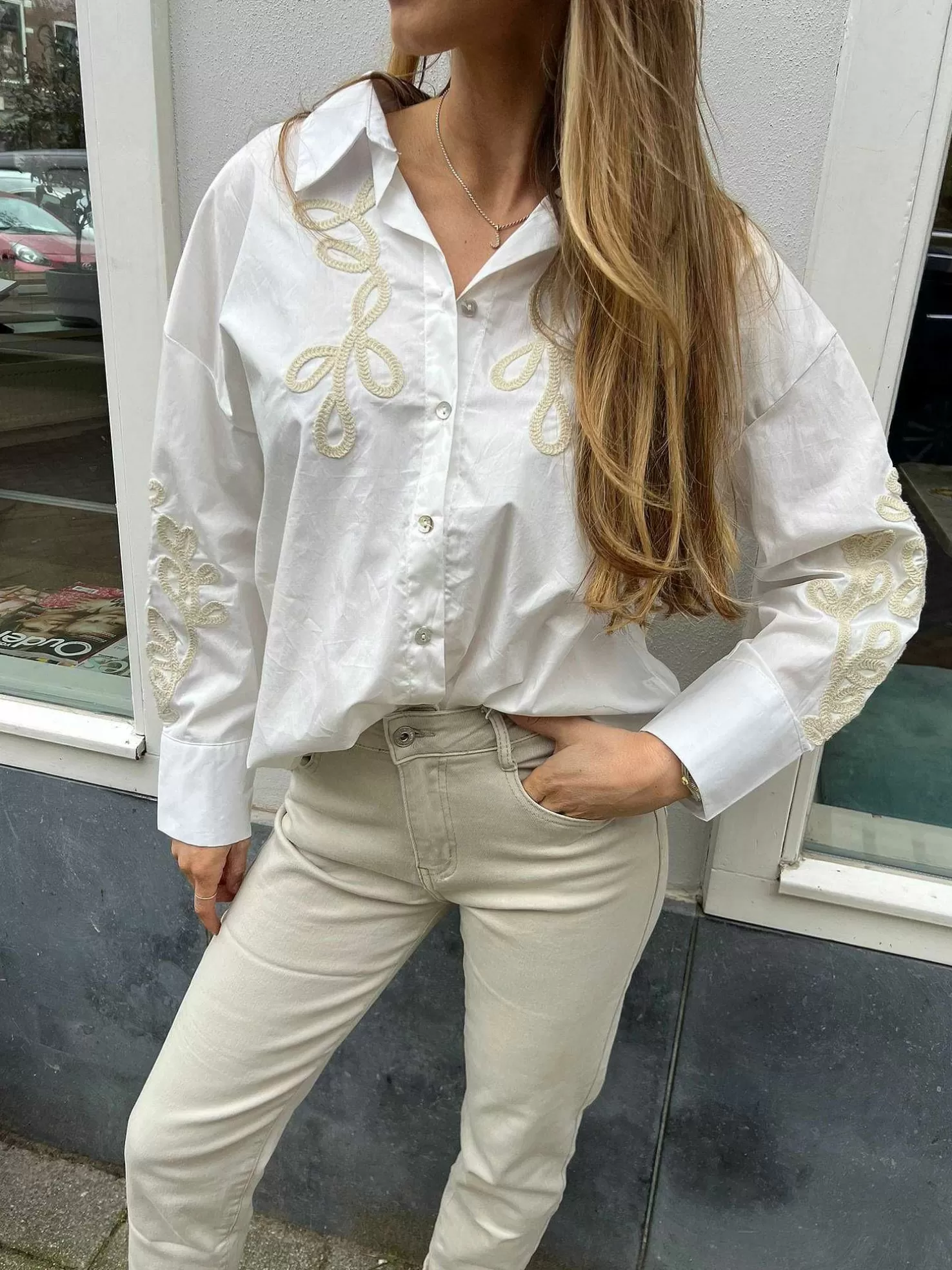 LOF Boutique Tops & Blousjes>Eveline Blouse White