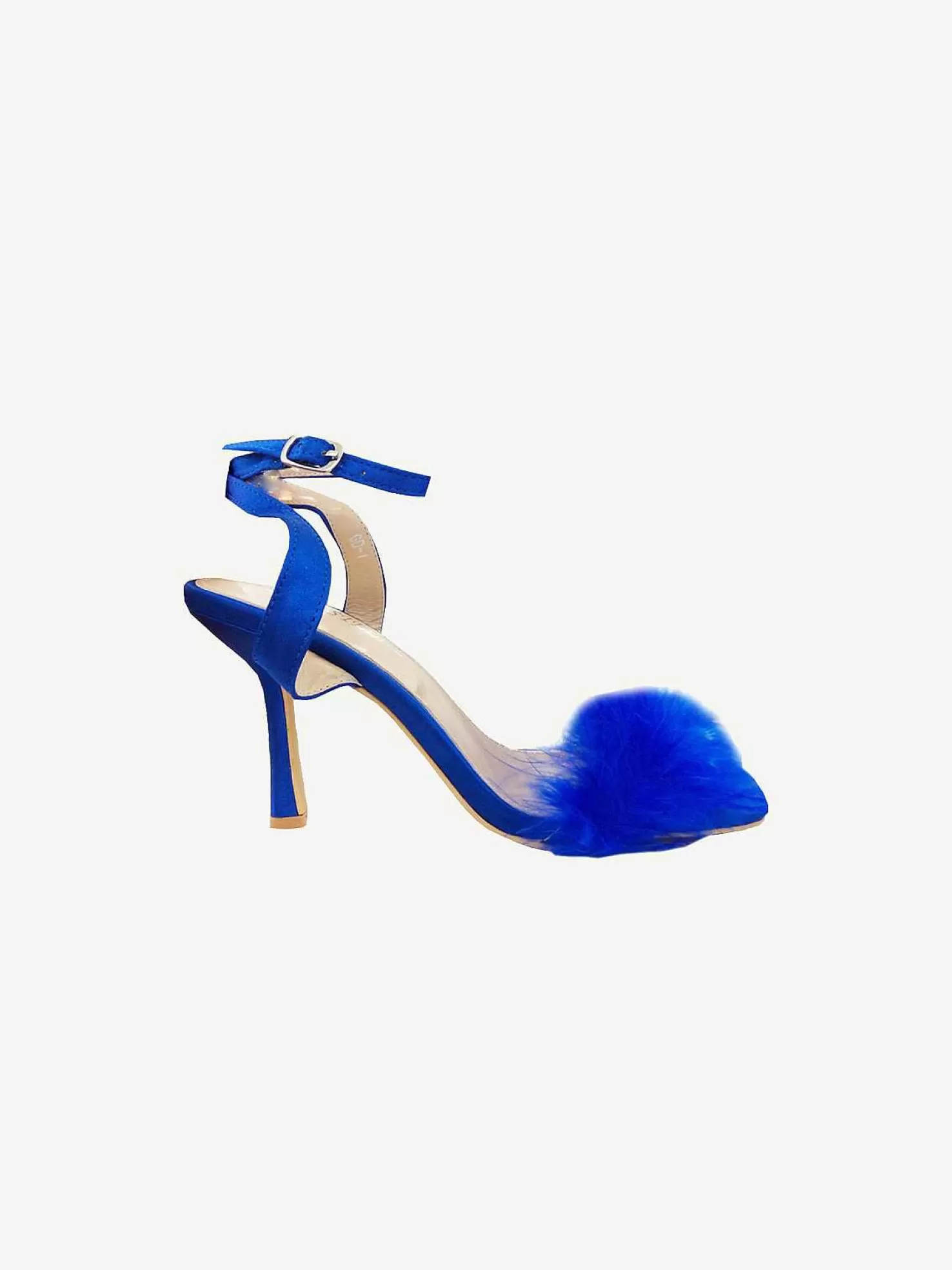 LOF Boutique Hakken>Feather Heels Kobalt