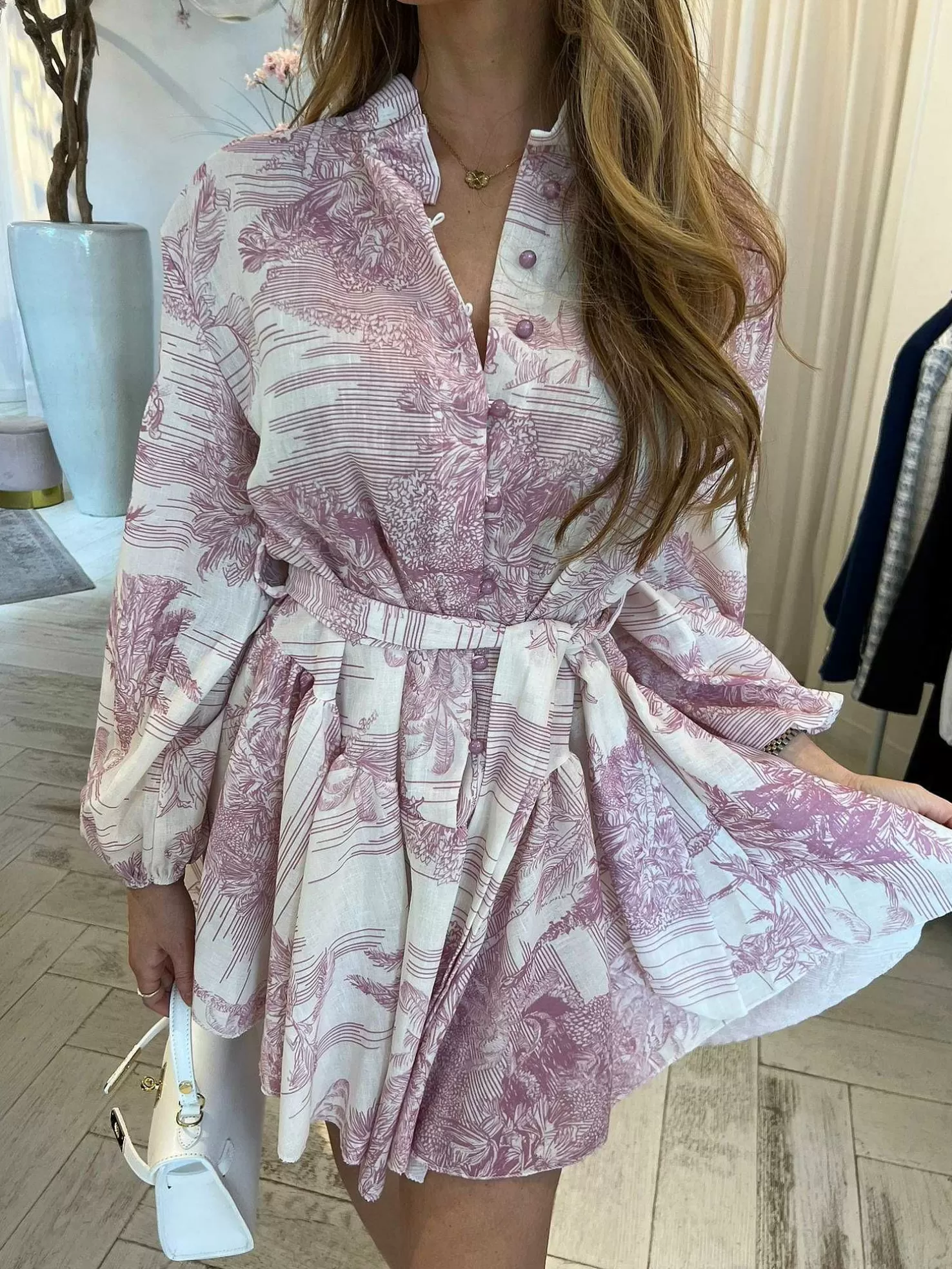 LOF Boutique Jurken>Fenna Inspired Dress Pink