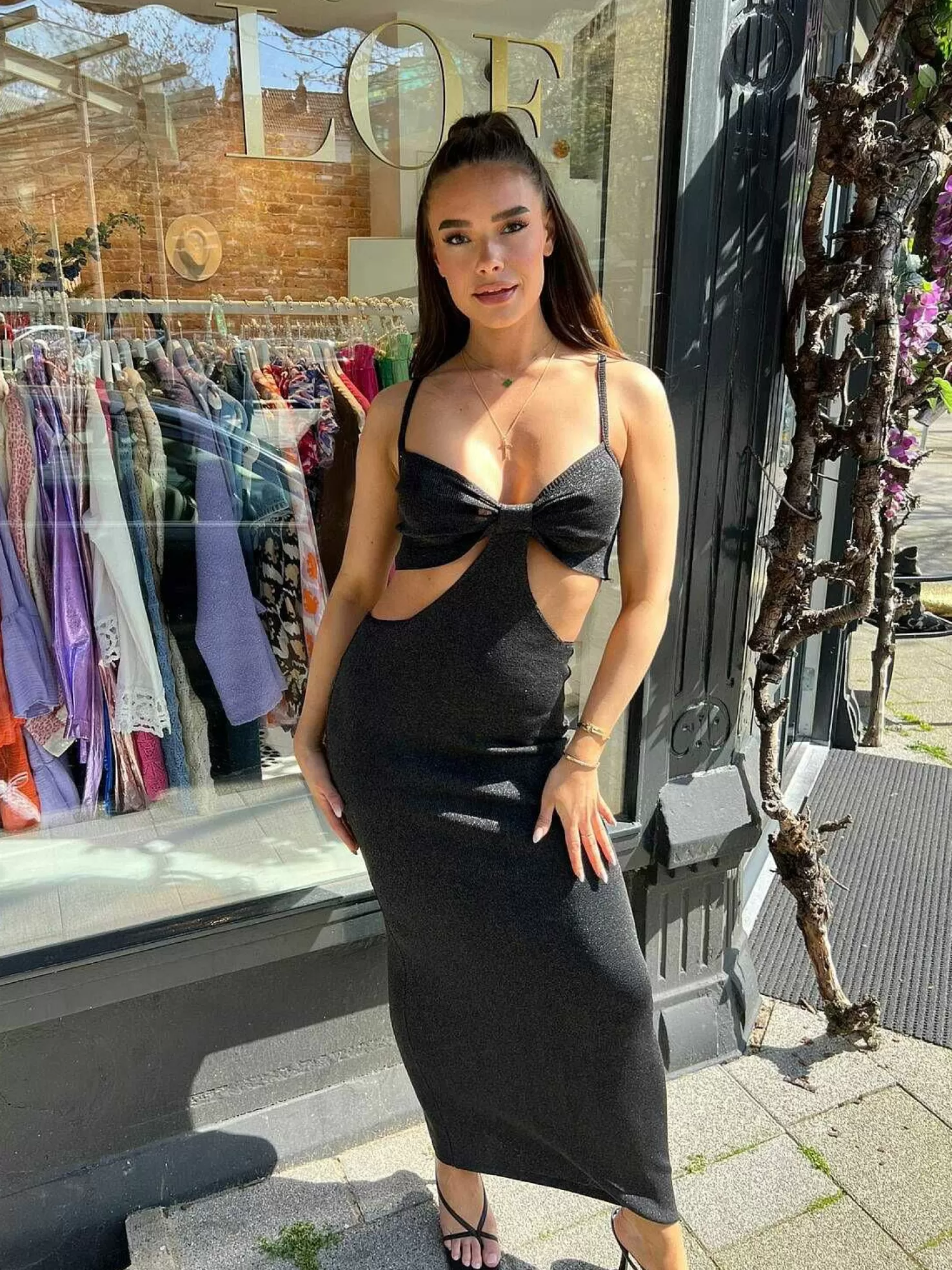 LOF Boutique Jurken>Gabriella Maxi Dress Black