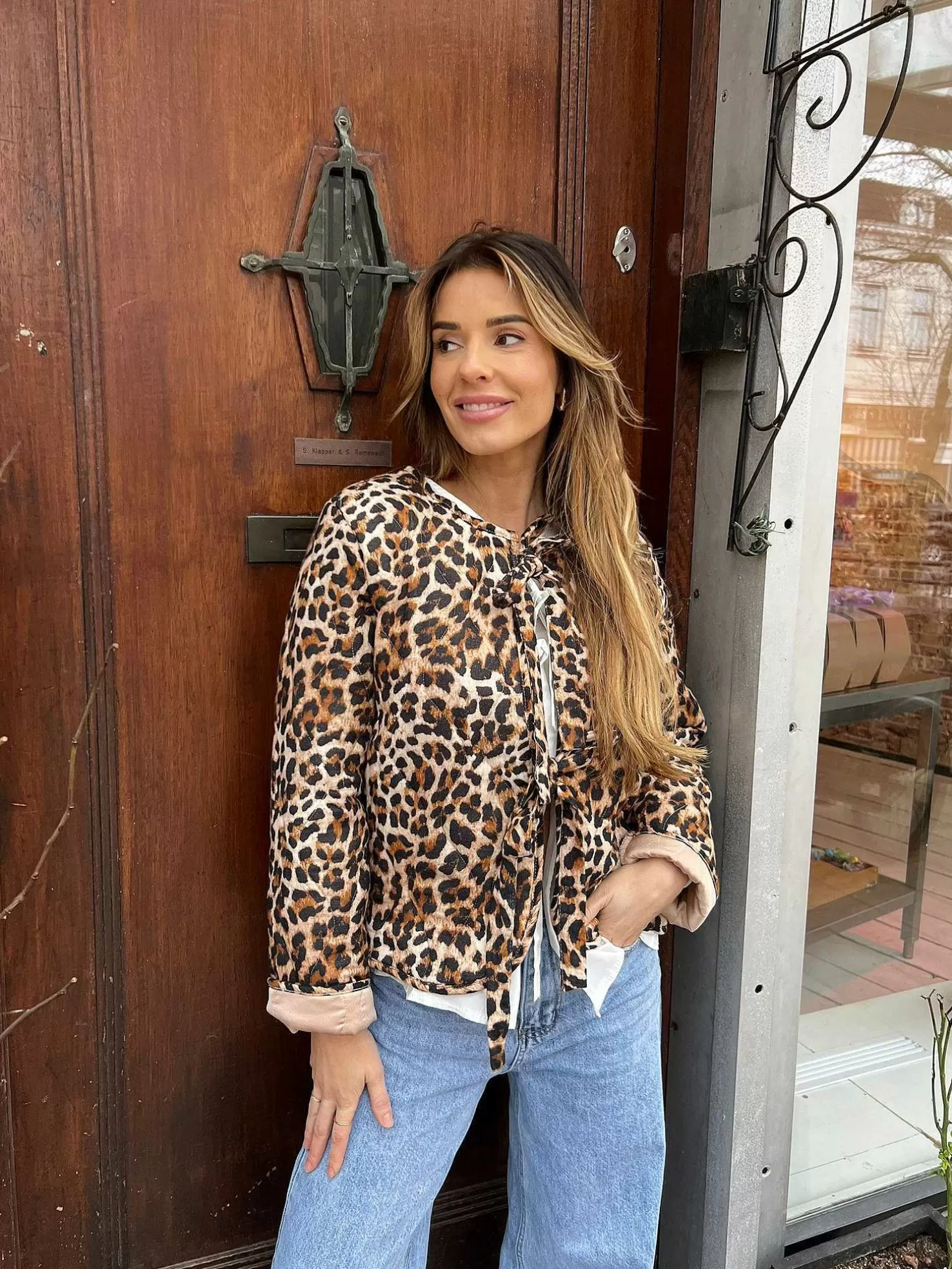 LOF Boutique Jassen>Gael Bow Jacket Leo