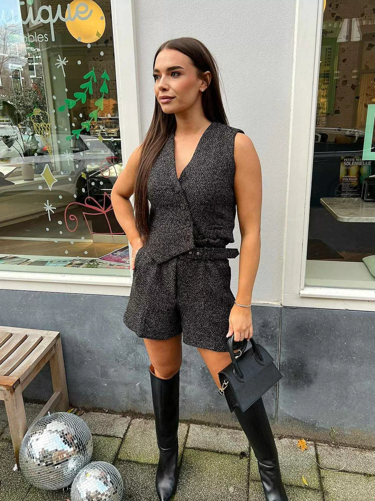 LOF Boutique Shorts>Georgie Short Black