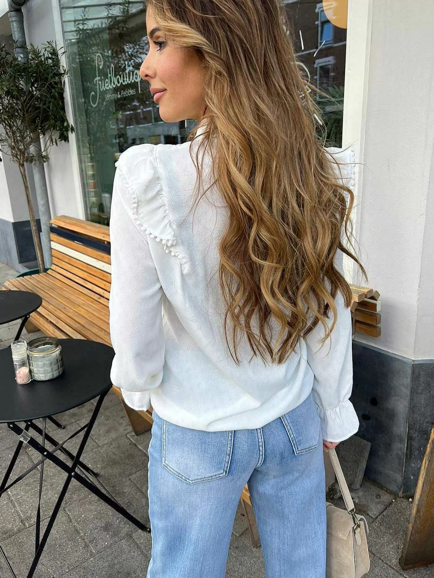 LOF Boutique Tops & Blousjes>Gracy Blouse White