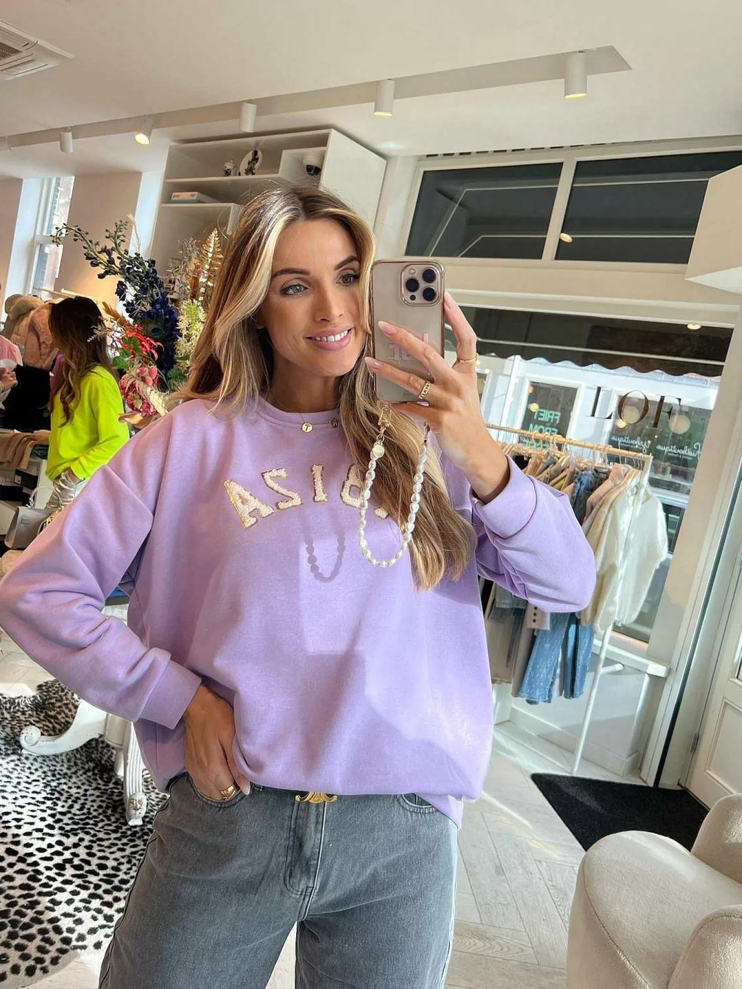 LOF Boutique Truien>Ibiza Sweater Lila