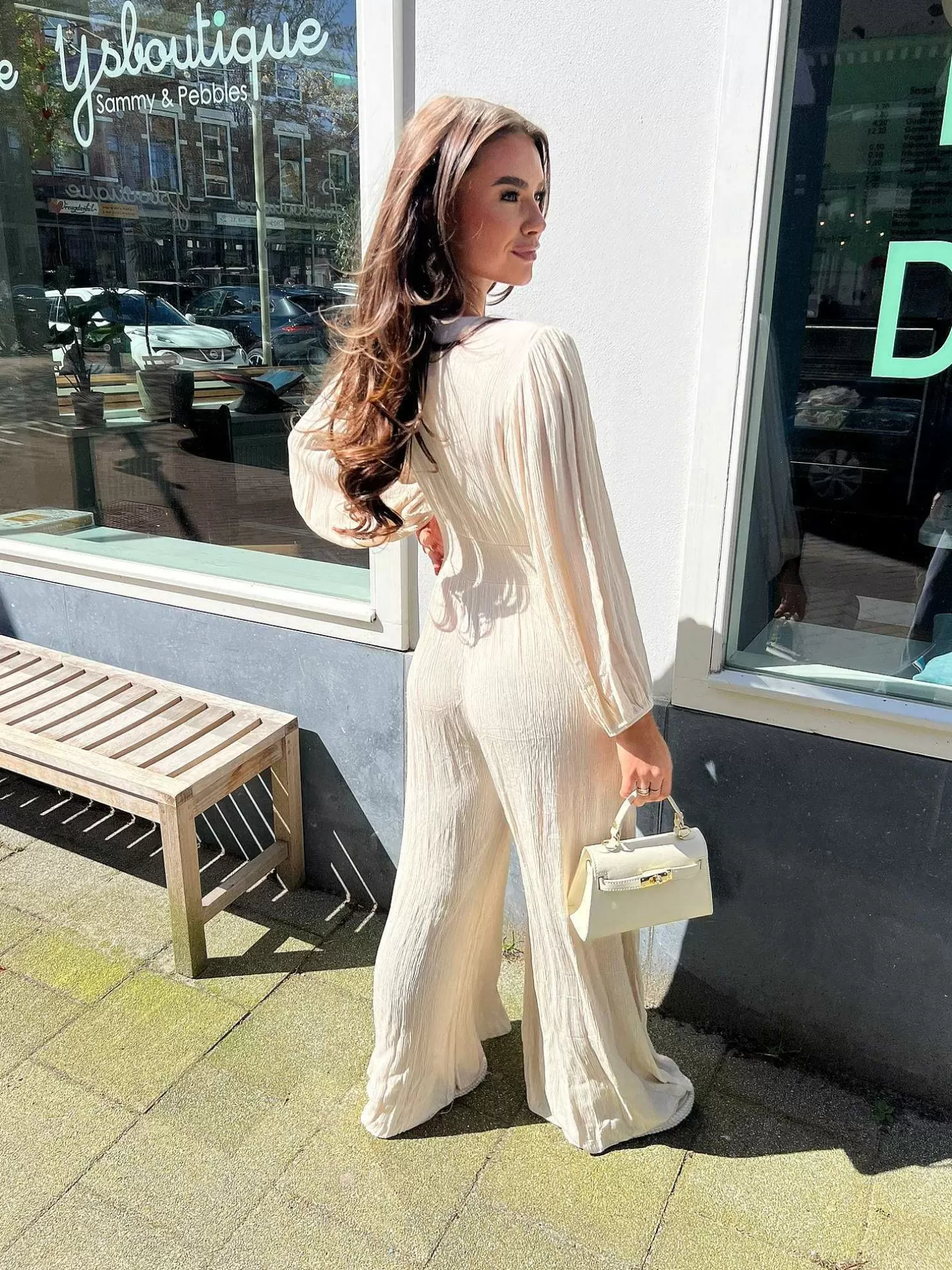 LOF Boutique Jumpsuits>Indi Jumpsuit Beige