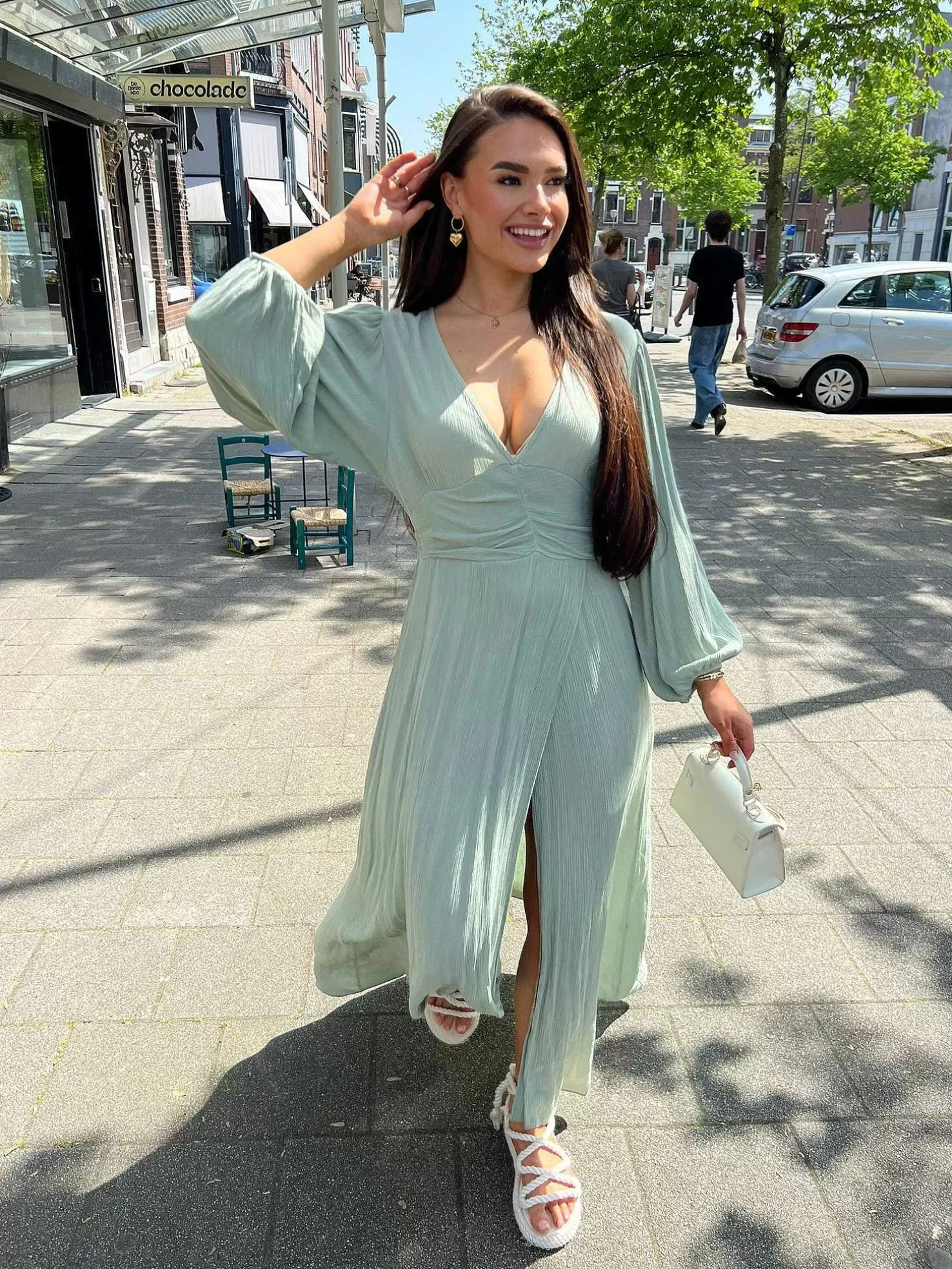 LOF Boutique Jurken>Indi Maxi Dress Army
