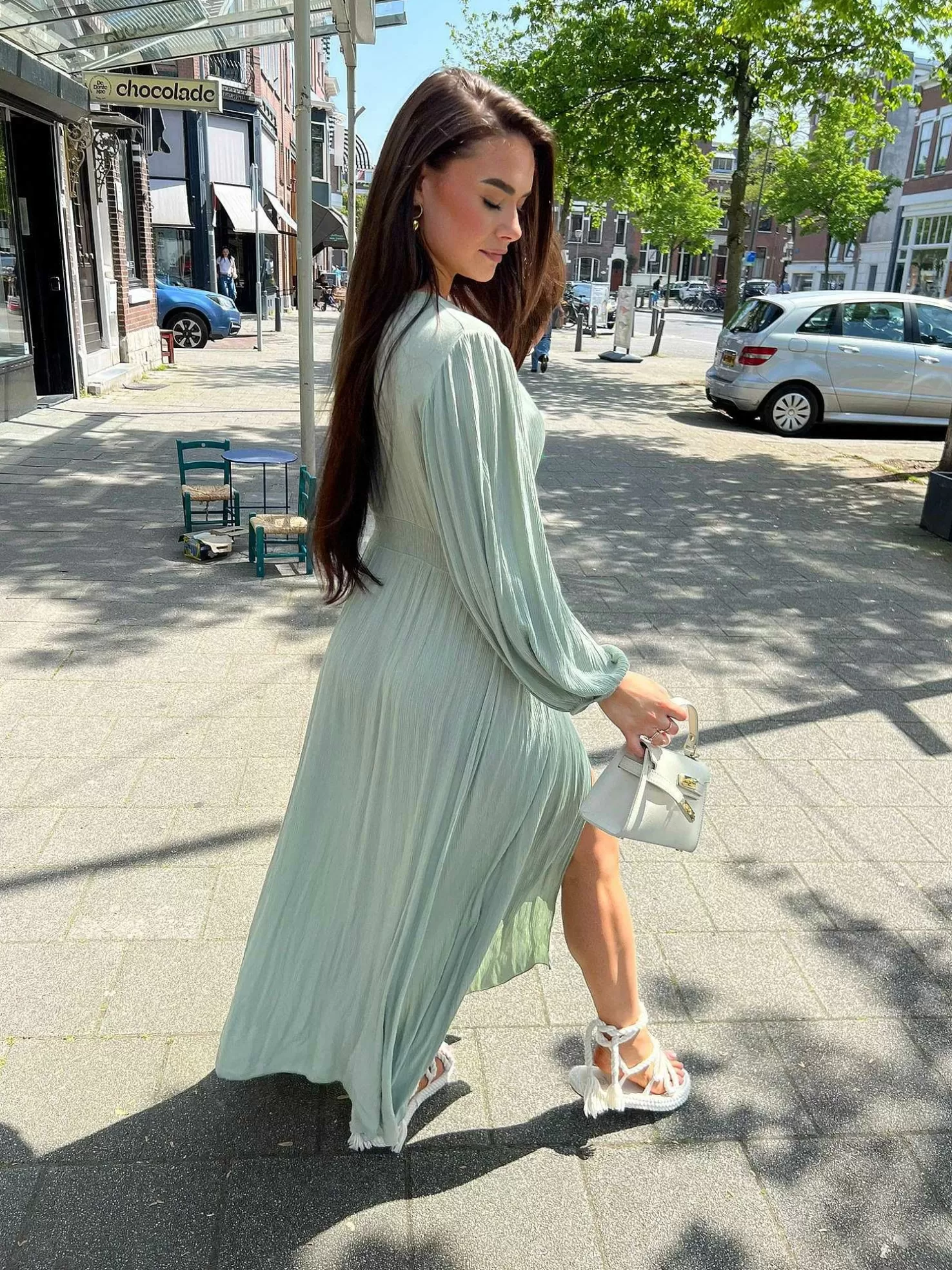 LOF Boutique Jurken>Indi Maxi Dress Army