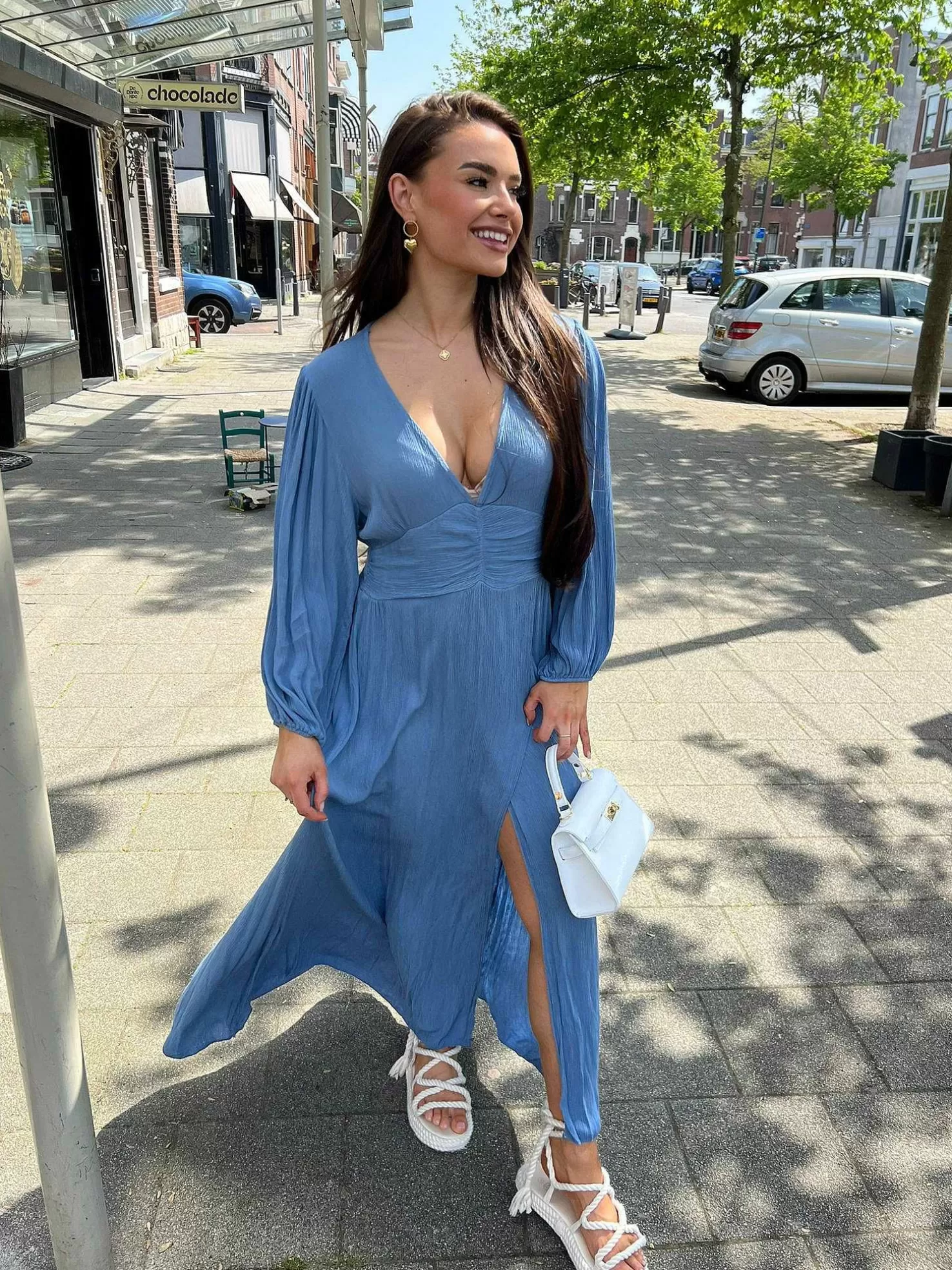 LOF Boutique Jurken>Indi Maxi Dress Blue