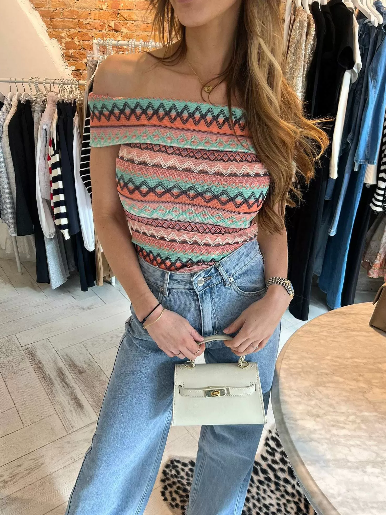 LOF Boutique Tops & Blousjes>Indy Multicolor Top Green