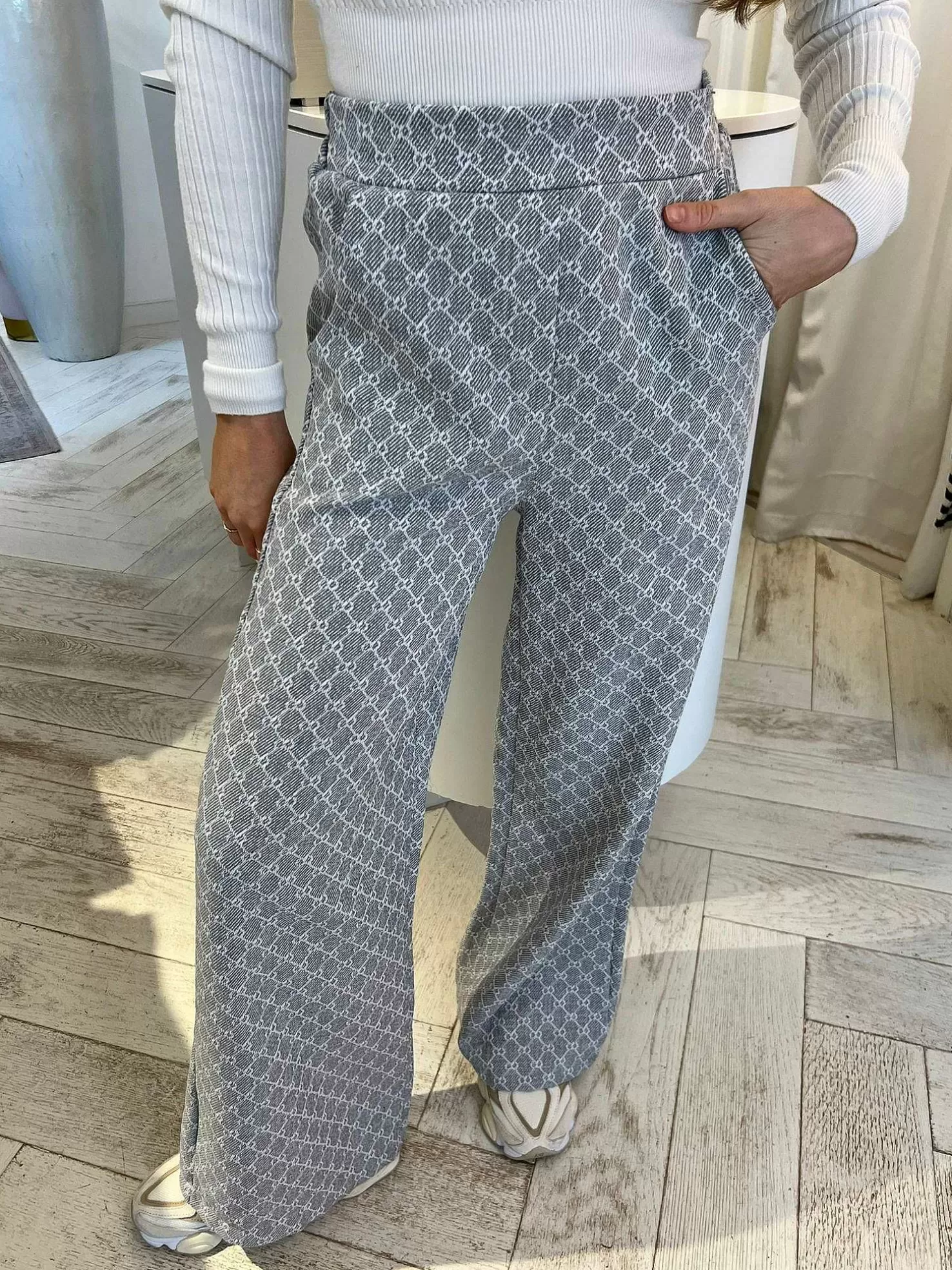 LOF Boutique Broeken>Inspired Pantalon Grey