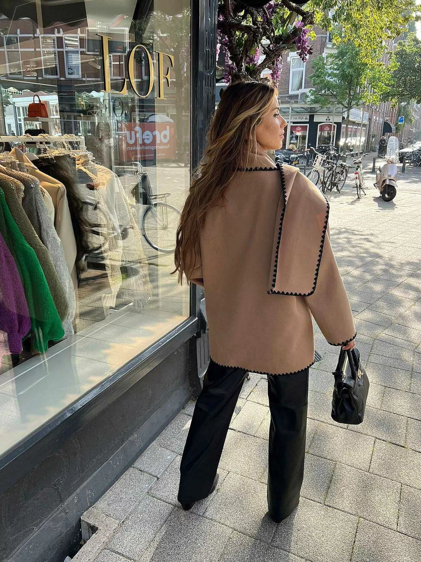 LOF Boutique Jassen>Inspired Scarf Coat Camel
