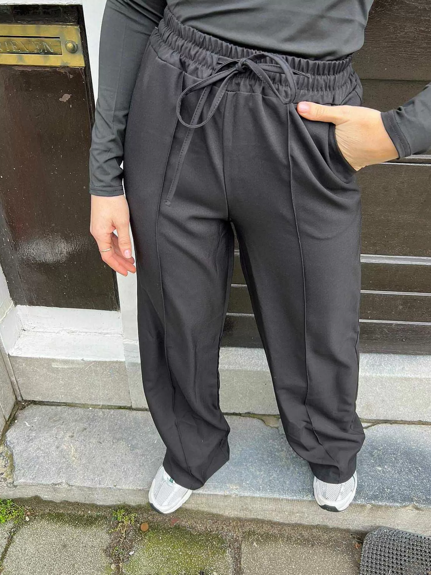 LOF Boutique Broeken>Jaimie Pantalon Black