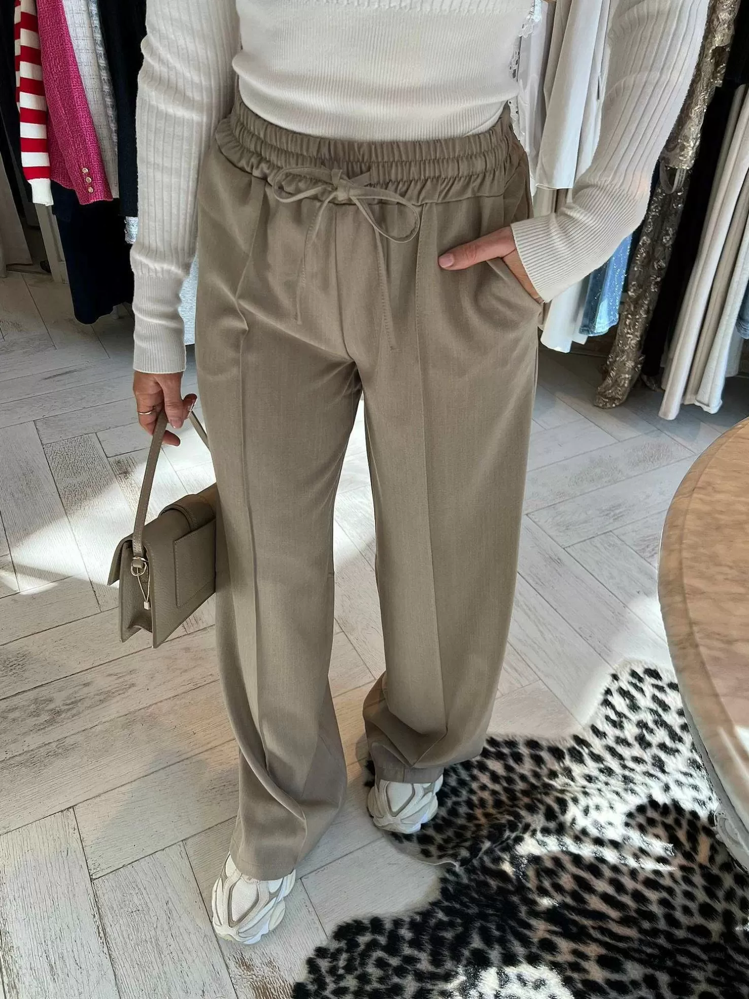 LOF Boutique Broeken>Jaimie Pantalon Taupe