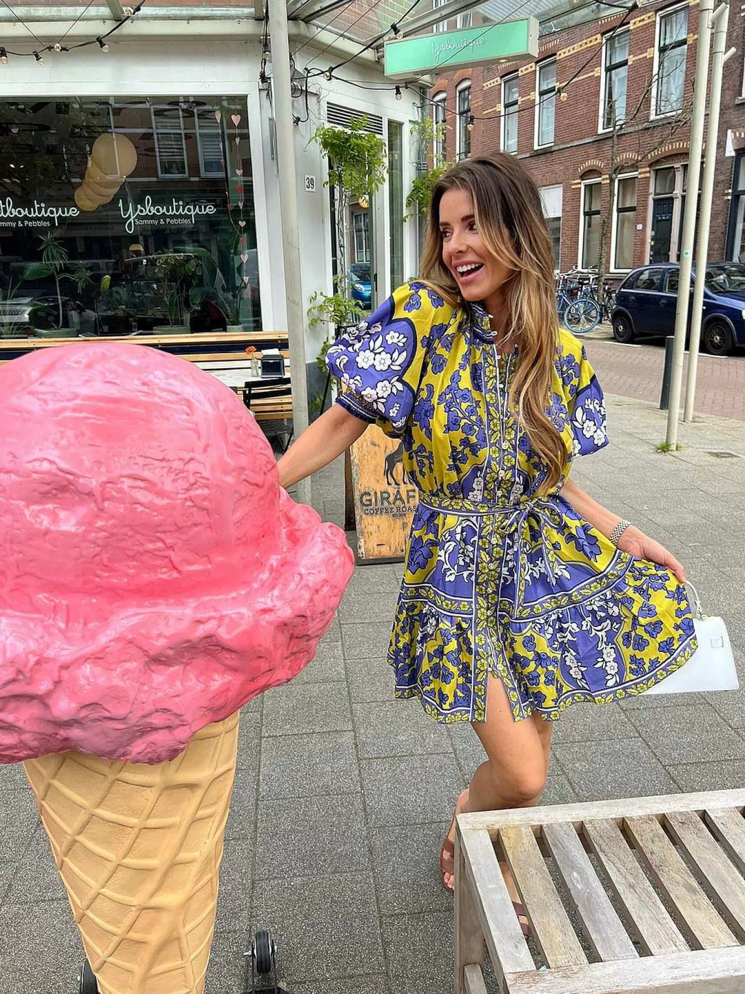 LOF Boutique Jurken>Jasmijn Summer Dress Purple