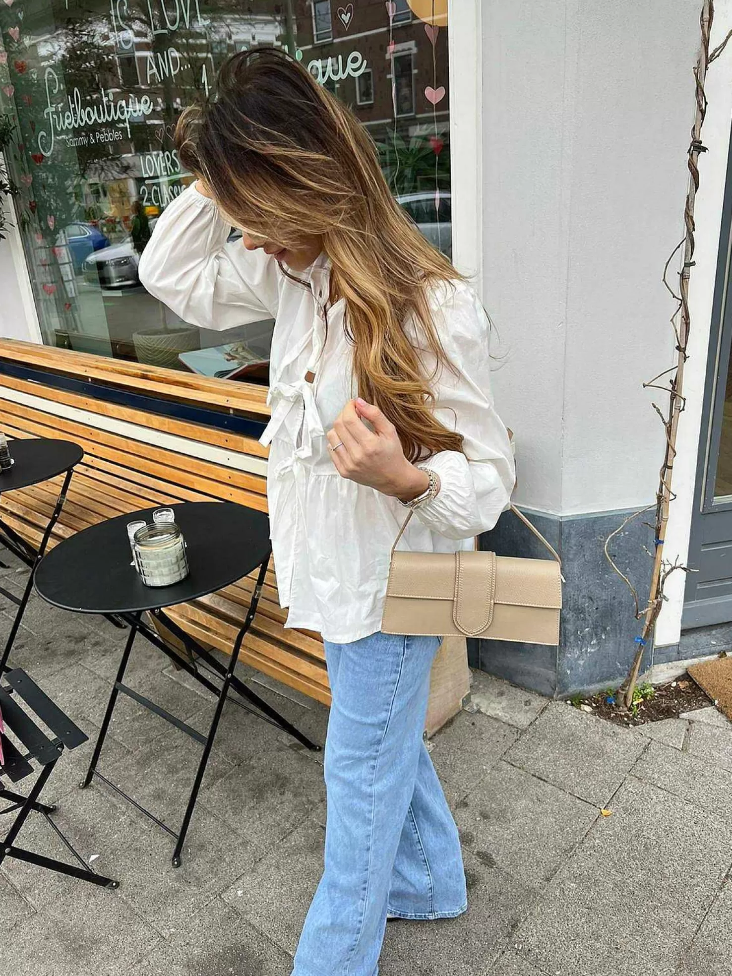 LOF Boutique Tassen>Jasmine Bag Taupe