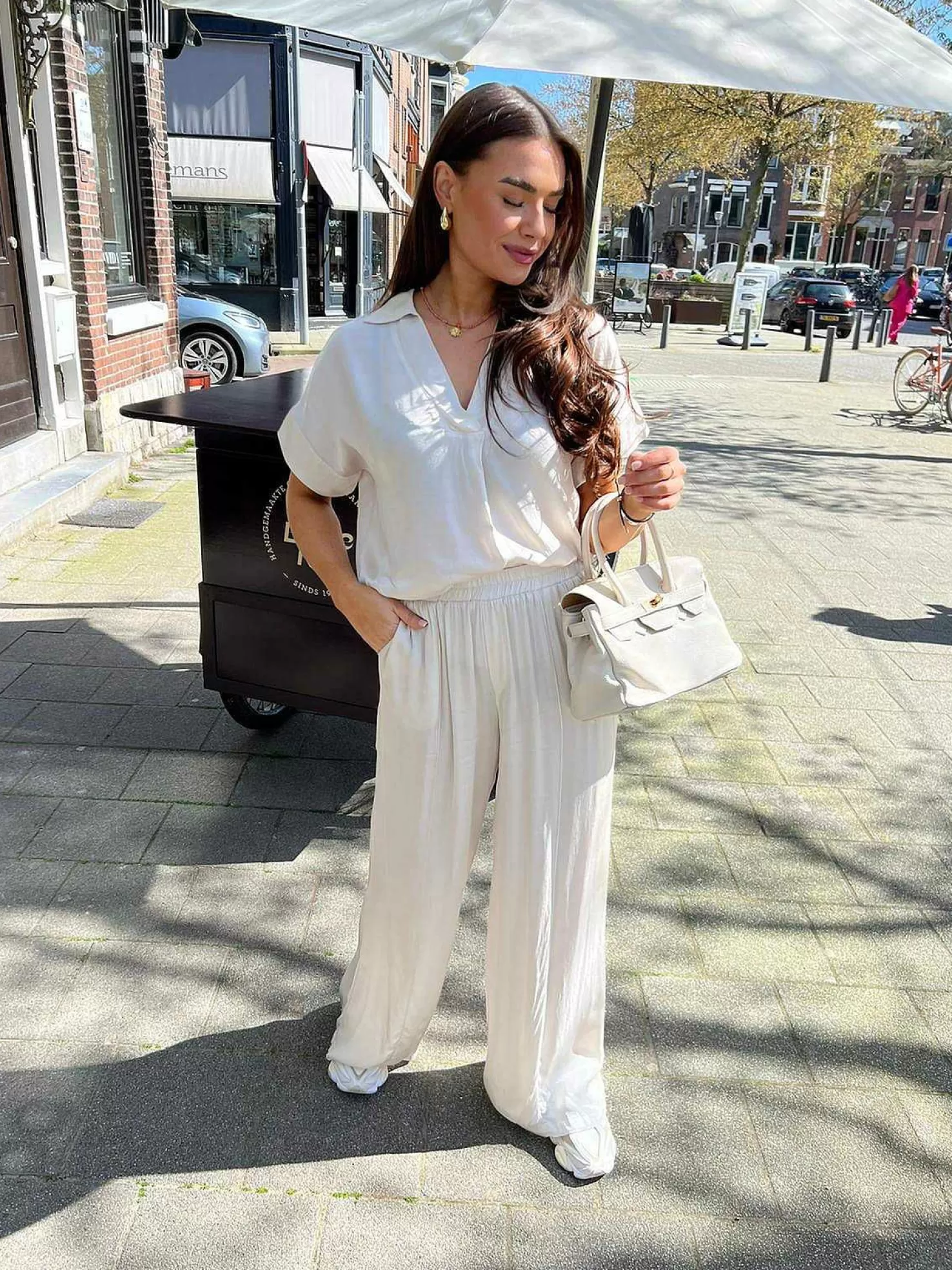 LOF Boutique Sets>Joya Sliky Set Off White