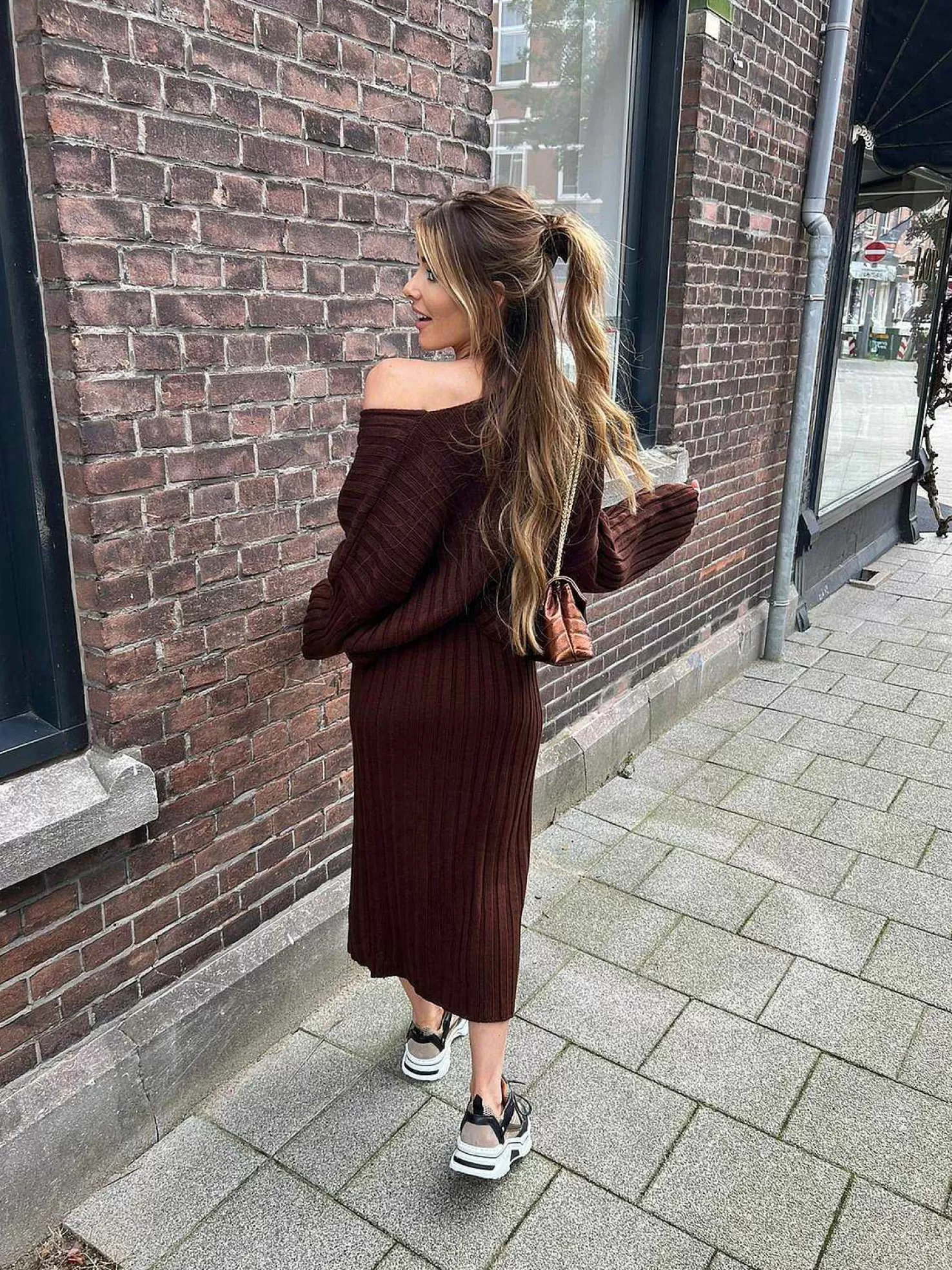 LOF Boutique Sets>Julie Ribbed Set Choco