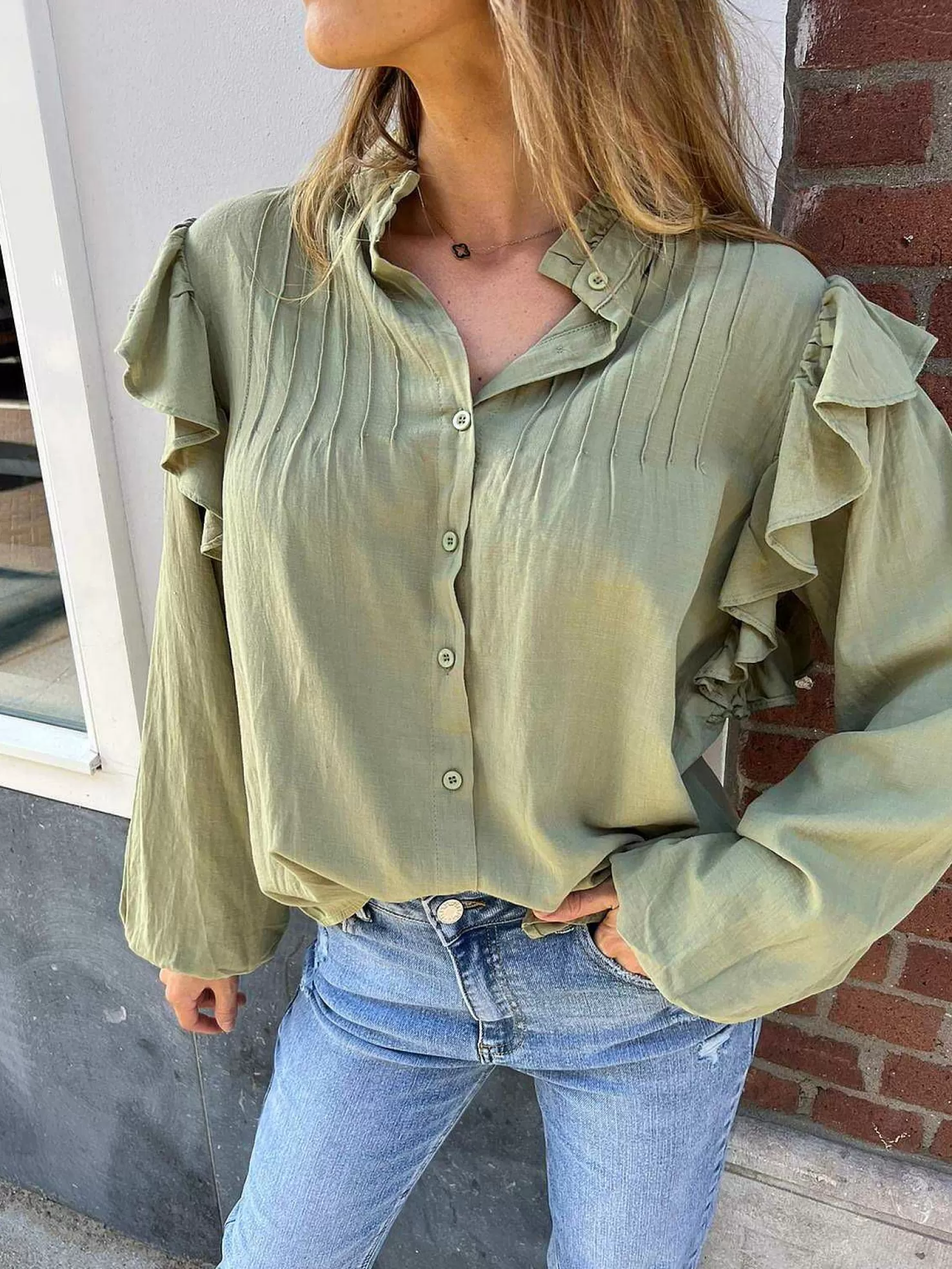 LOF Boutique Tops & Blousjes>June Blouse Pistache