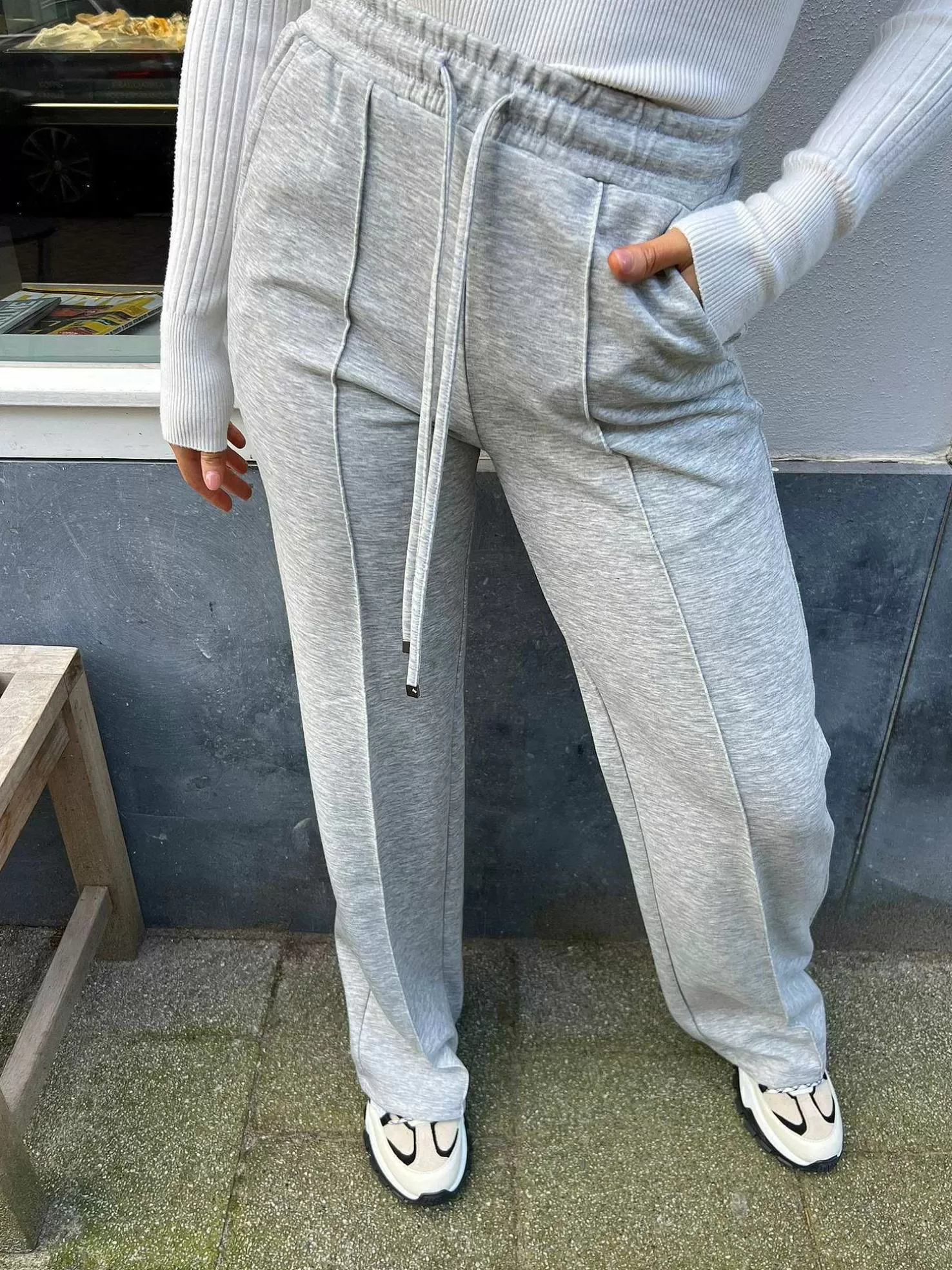 LOF Boutique Broeken>Kyra Jogging Pants Grey