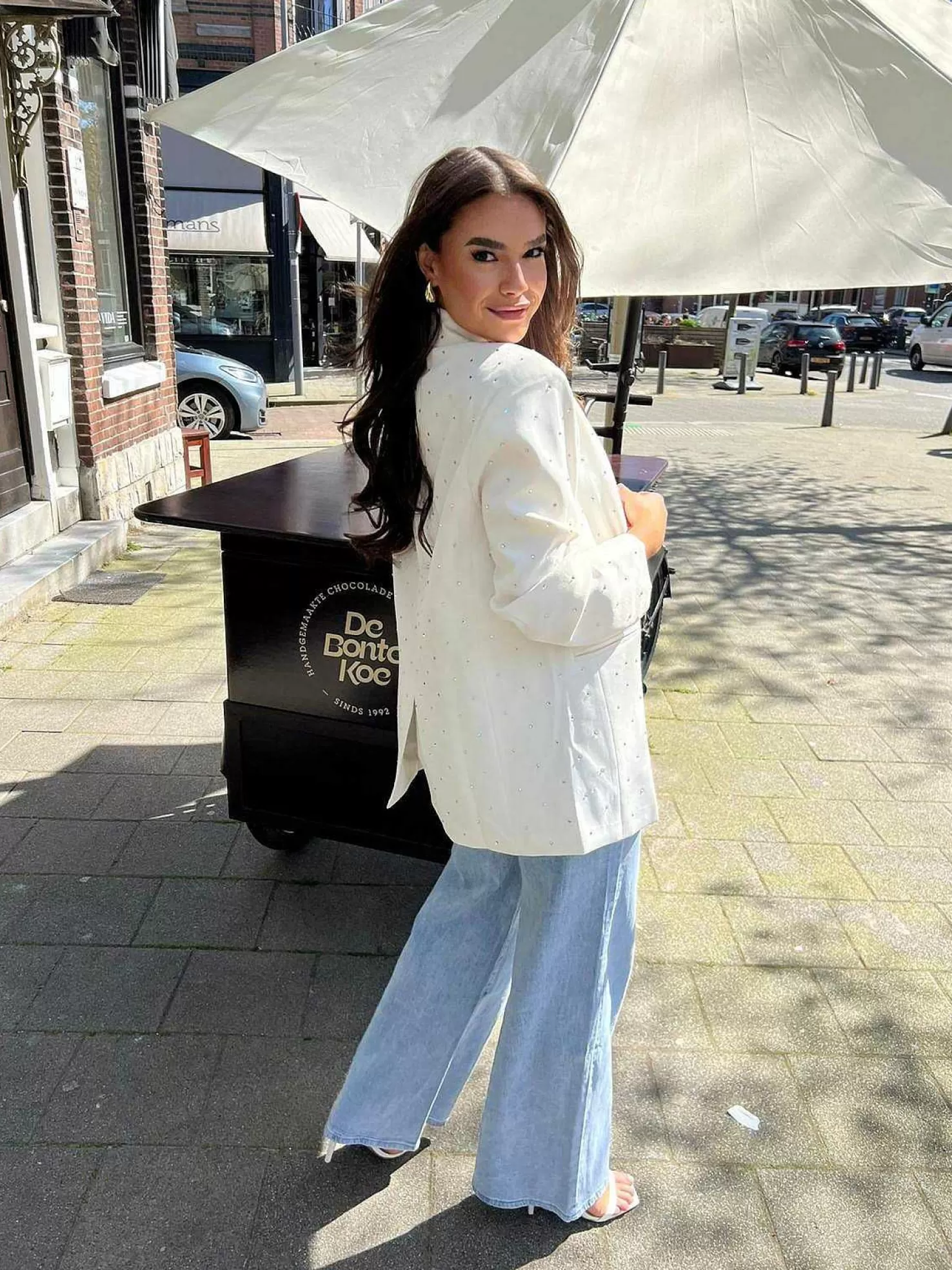 LOF Boutique Blazers>Lara Blazer Off White