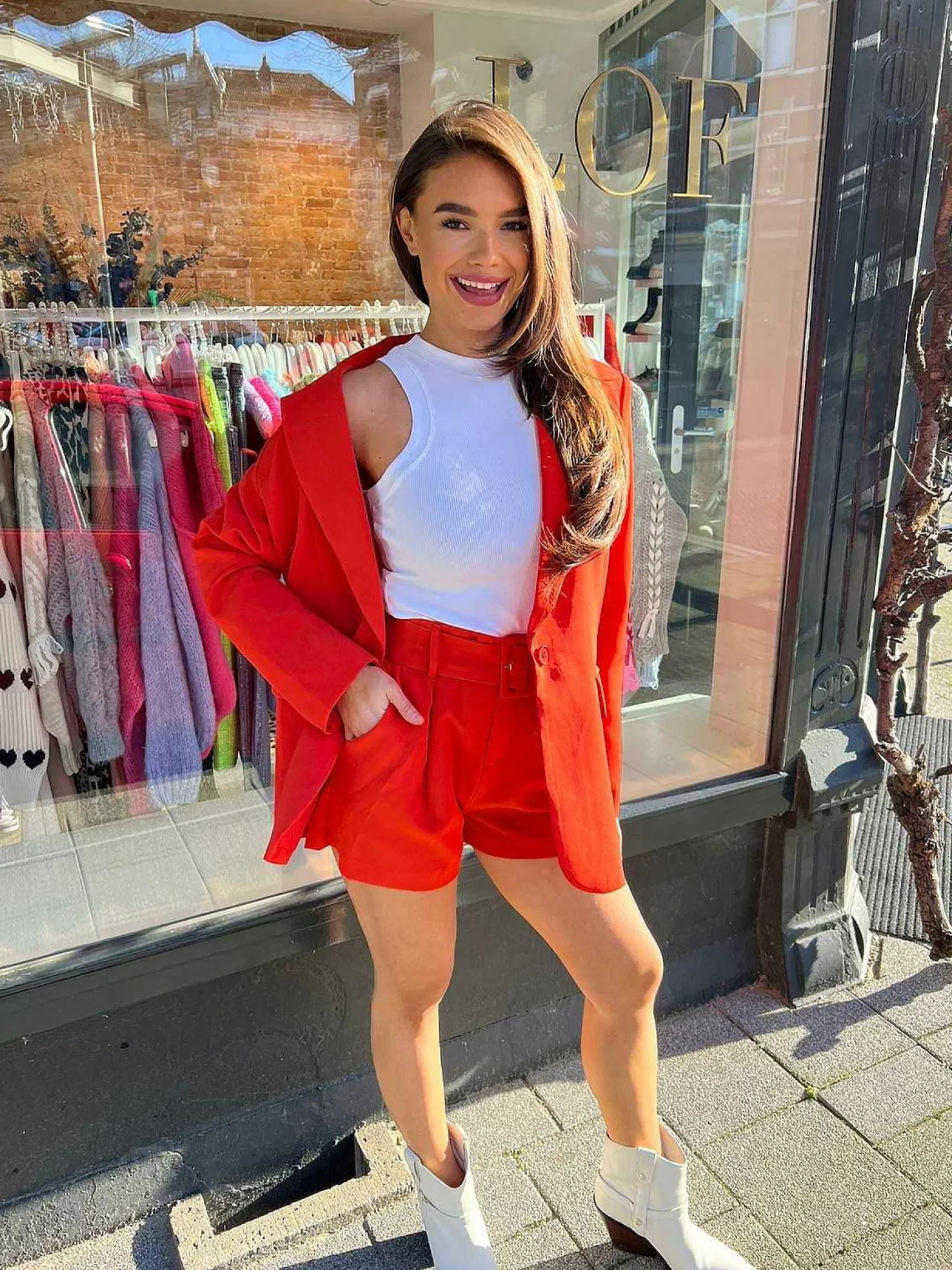 LOF Boutique Shorts>Lexi Belt Short Coral