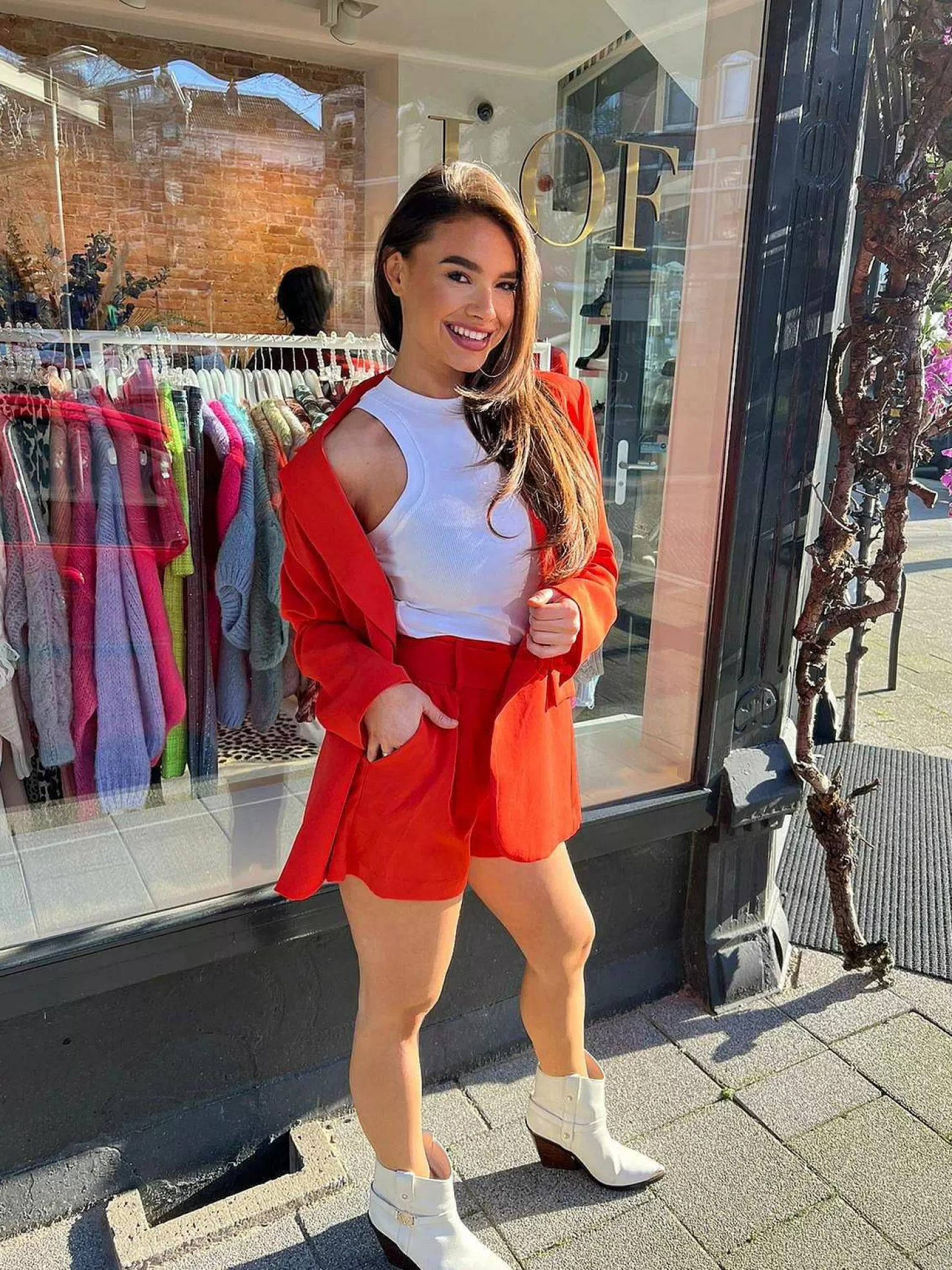 LOF Boutique Shorts>Lexi Belt Short Coral