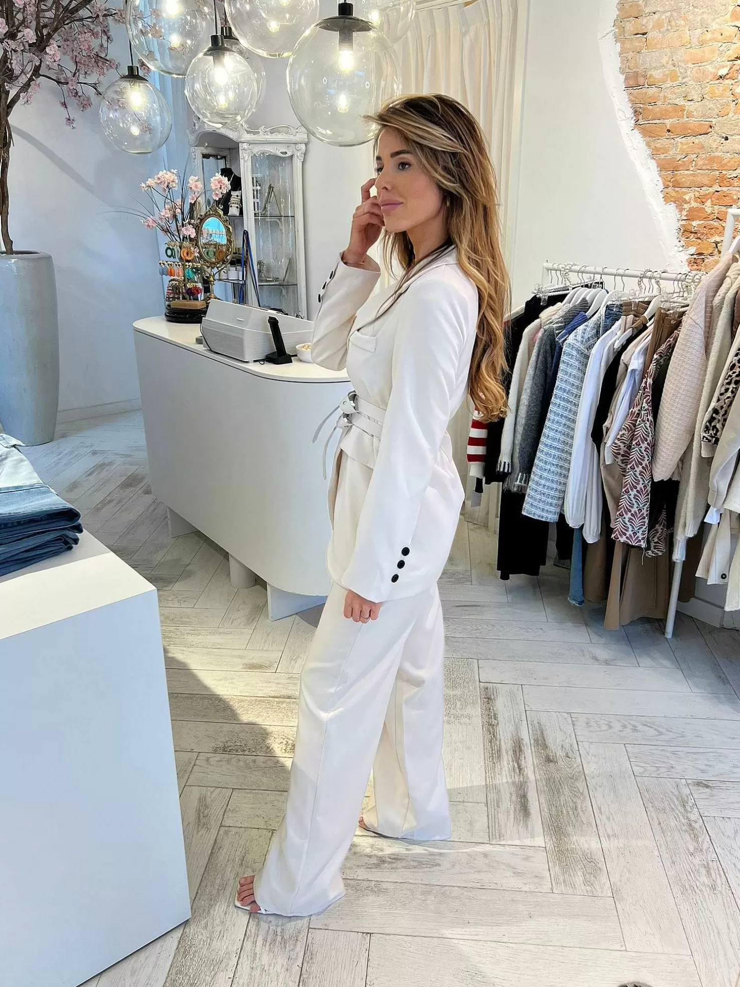 LOF Boutique Sets>Lexi Suit Light Beige