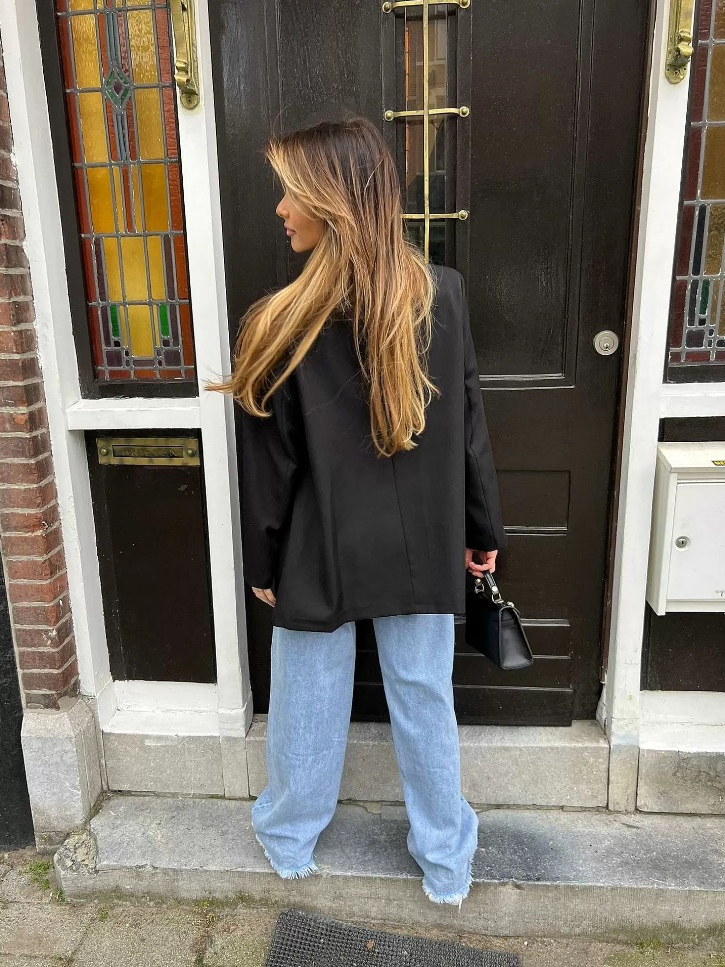 LOF Boutique Blazers>Lima Oversized Blazer Black
