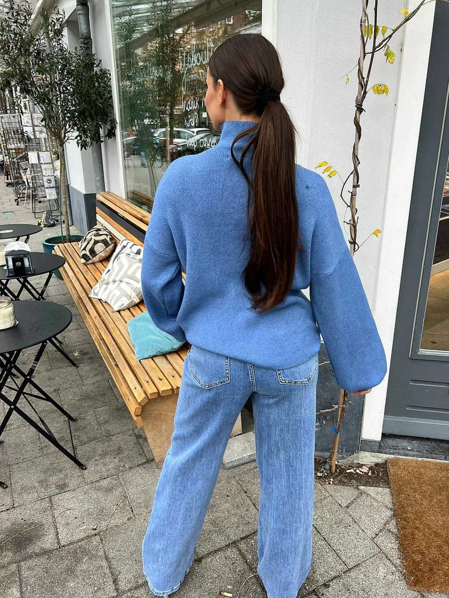 LOF Boutique Truien>Lot Sweater Denim Blue