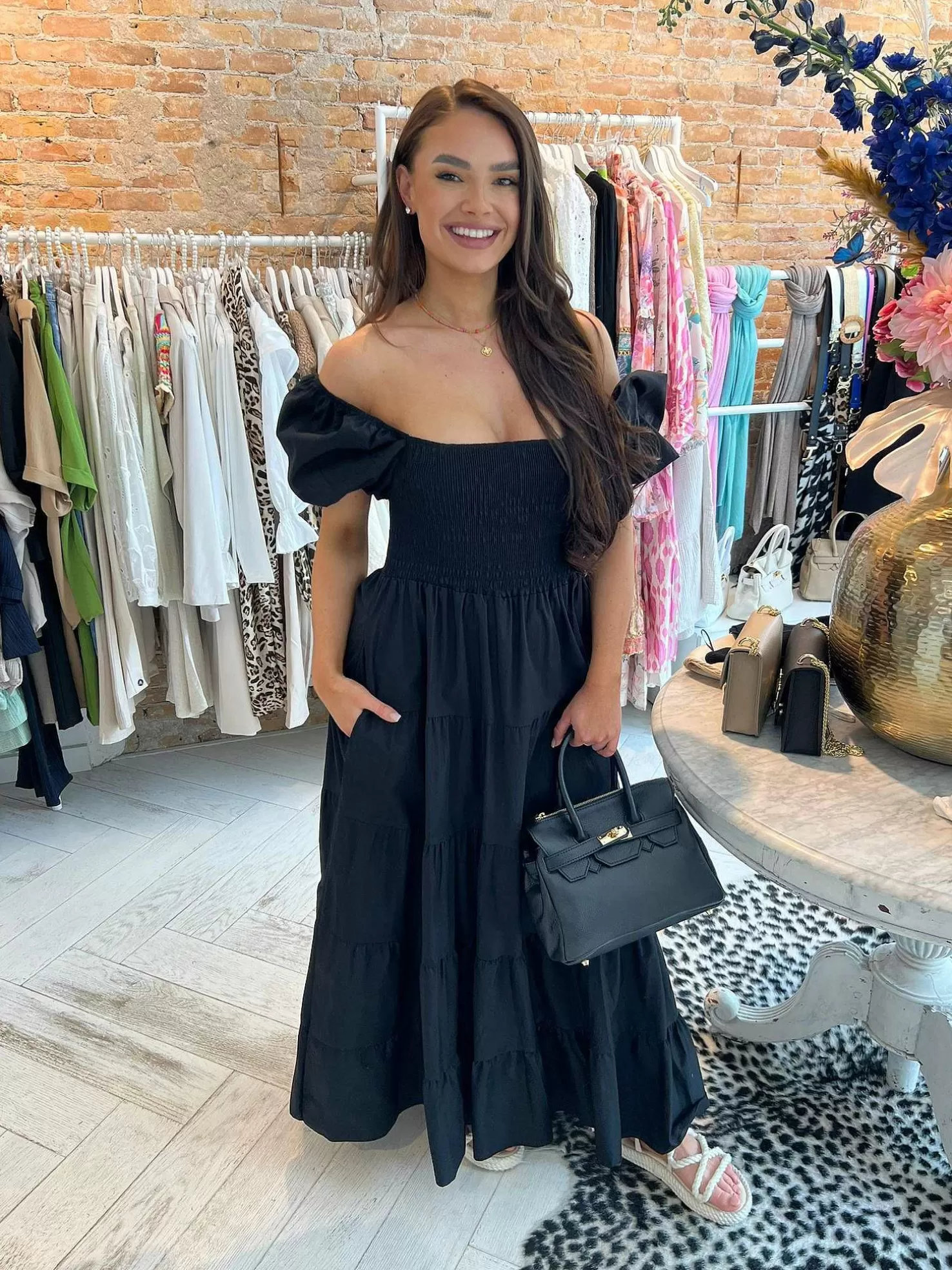 LOF Boutique Jurken>Loua Maxi Dress Black