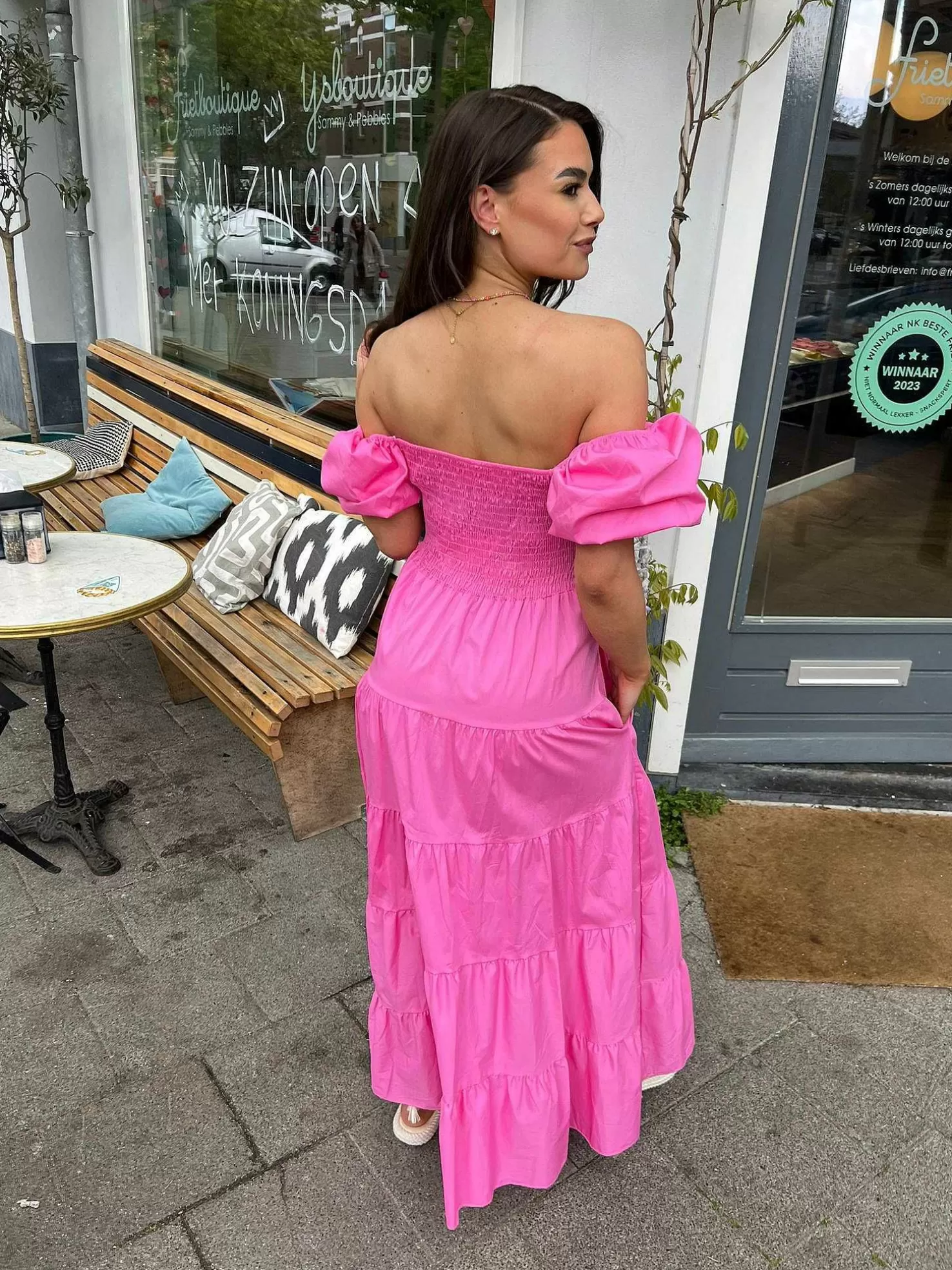 LOF Boutique Jurken>Loua Maxi Dress Pink