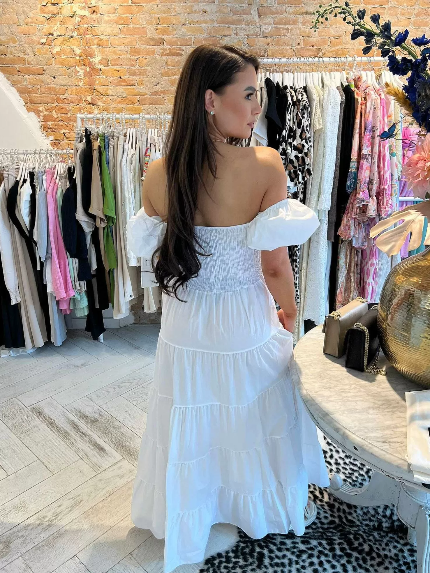 LOF Boutique Jurken>Loua Maxi Dress White